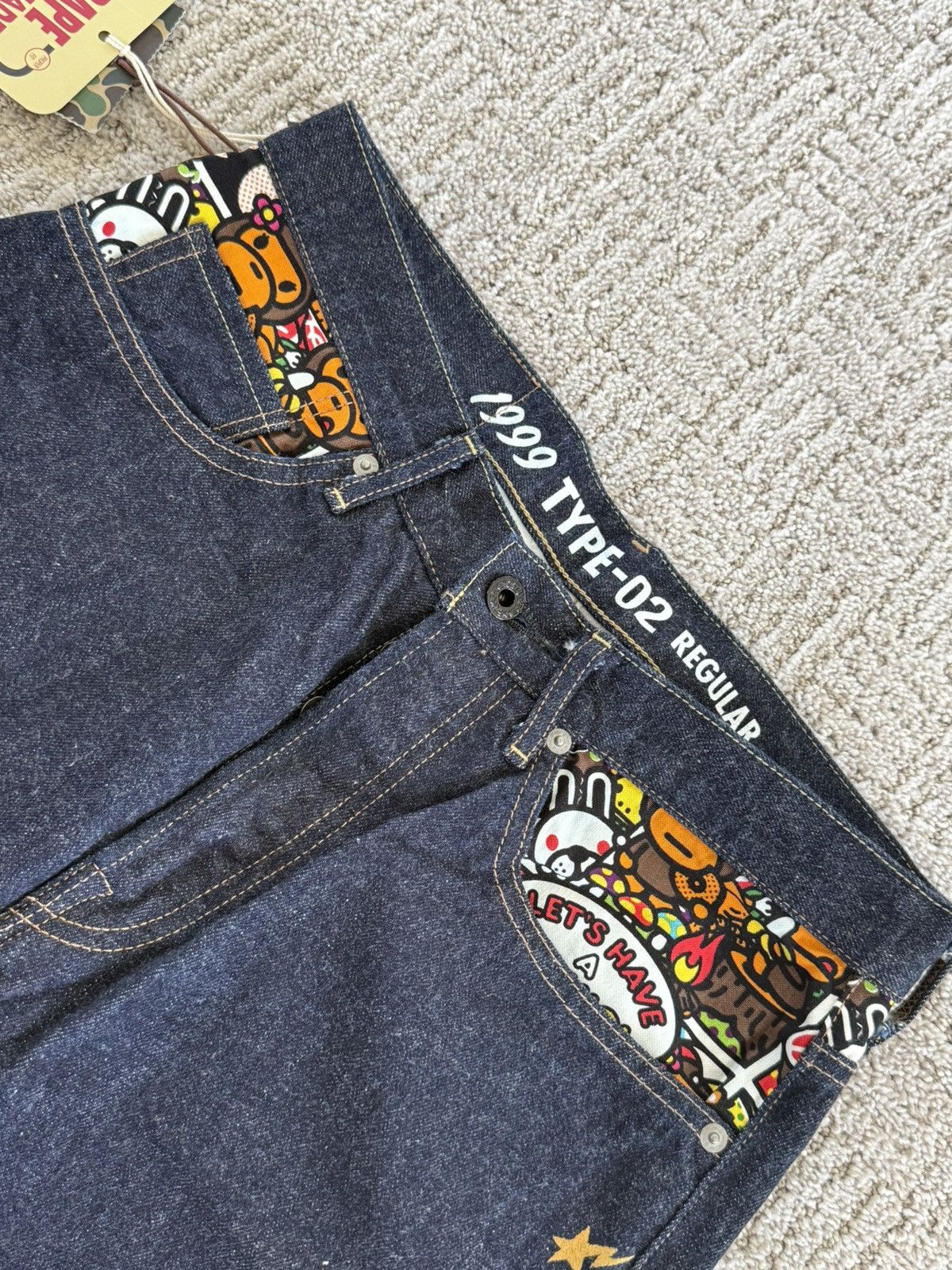 Bape Bape Denim Jeans Babymilos Size US 30 / EU 46 - 4 Thumbnail