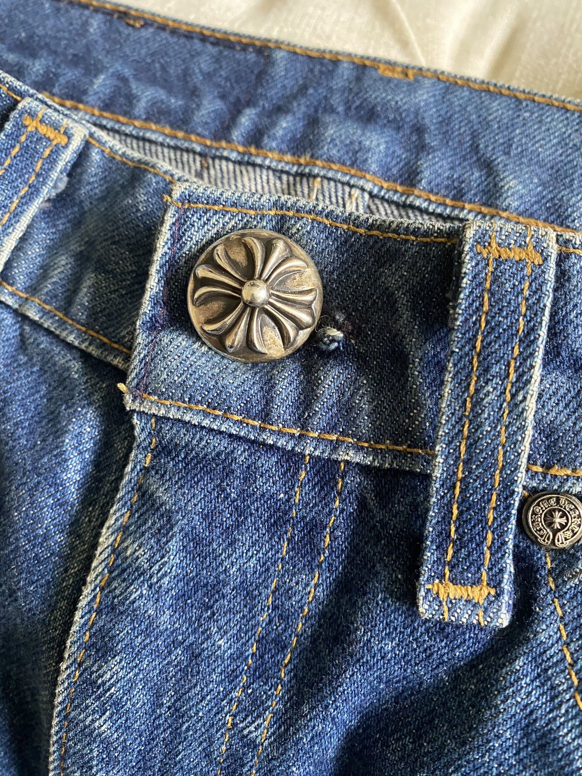 Chrome Hearts Chrome Hearts Levi’s 517 70’s Cross Patch Blue Jeans Size US 30 / EU 46 - 6 Thumbnail