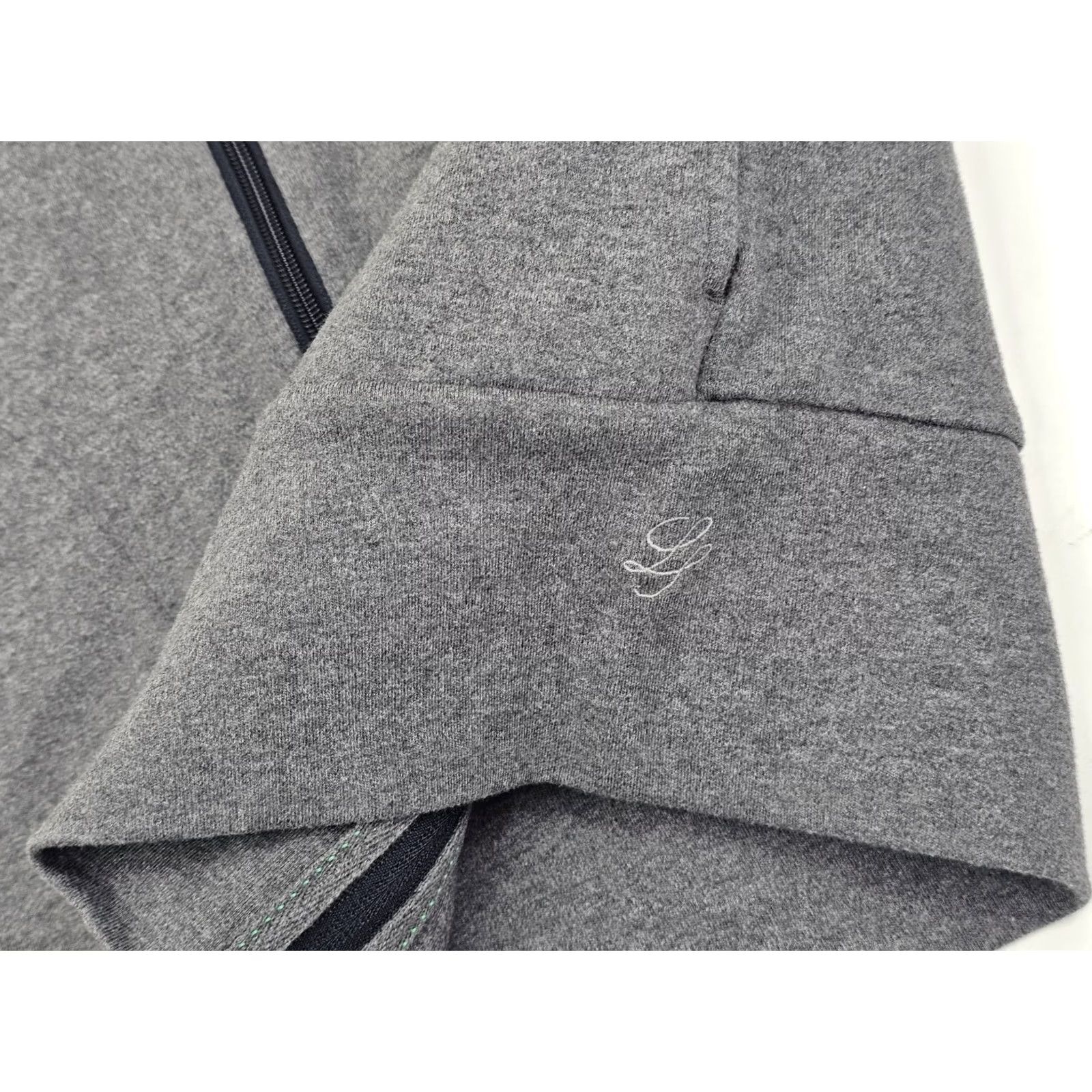 Vintage Linksoul Full-Zip Golf Sweater – Men’s Small, Gray, Long Sleeve, Mock Neck, Knit, Pockets, Brand: Linksoul, Size S, Regular Fit Size US S / EU 44-46 / 1 - 3 Thumbnail