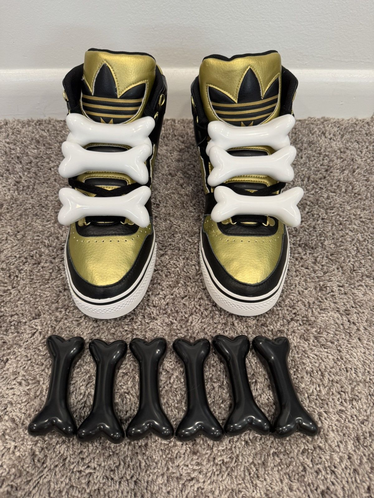Jeremy Scott 2 sets of Adidas Jeremy Scott Bones Size ONE SIZE - 1 Thumbnail