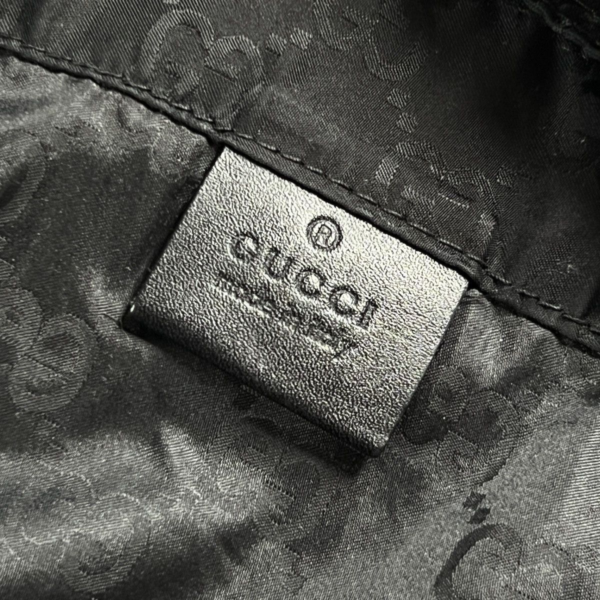 Gucci Gucci Canvas Black Monogram Tote Shopper Bag GG Size ONE SIZE - 10 Thumbnail