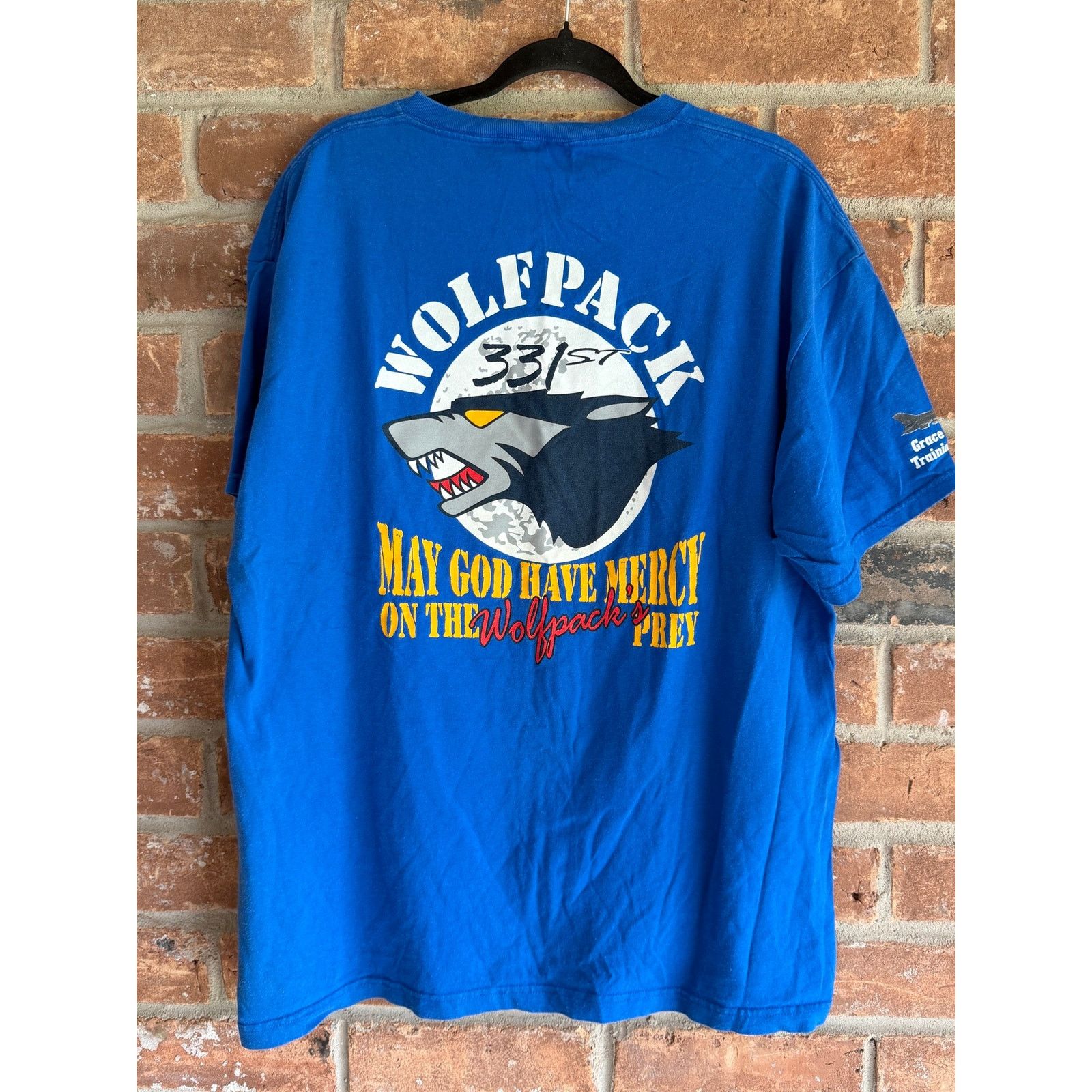 Fruit Of The Loom Vintage USAF Wolfpack 331st Graphic Tee XL Blue Size US XL / EU 56 / 4 - 1 Thumbnail