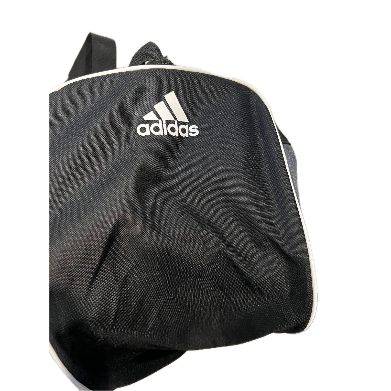 Adidas Adidas Defender Small 16"x10"x8" Gray Black Duffel Gym Bag Size ONE SIZE - 7 Thumbnail