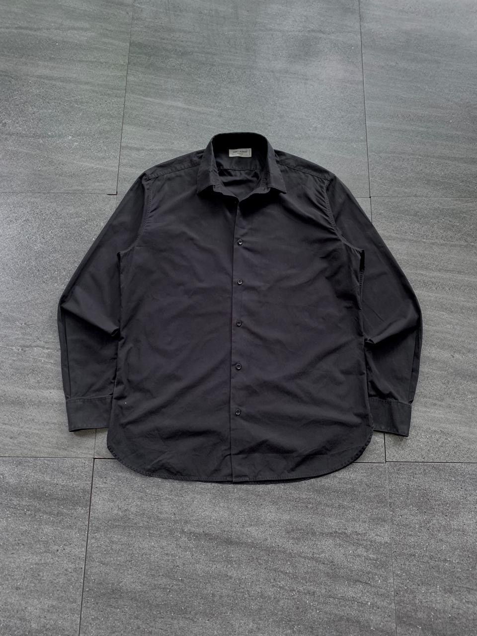 Saint Laurent Paris FREE TAX! Black Formal Shirt Size US M / EU 48-50 / 2 - 2 Thumbnail