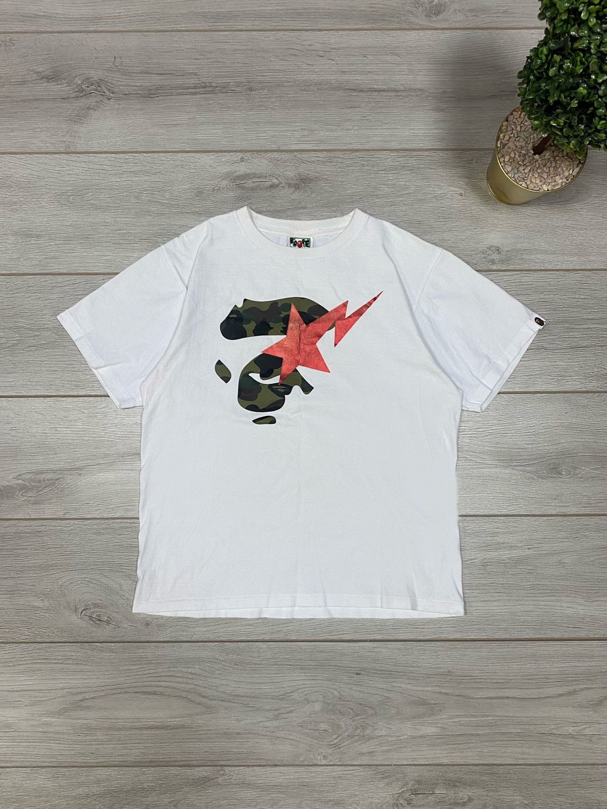 Bape Ape face sta t-shirt