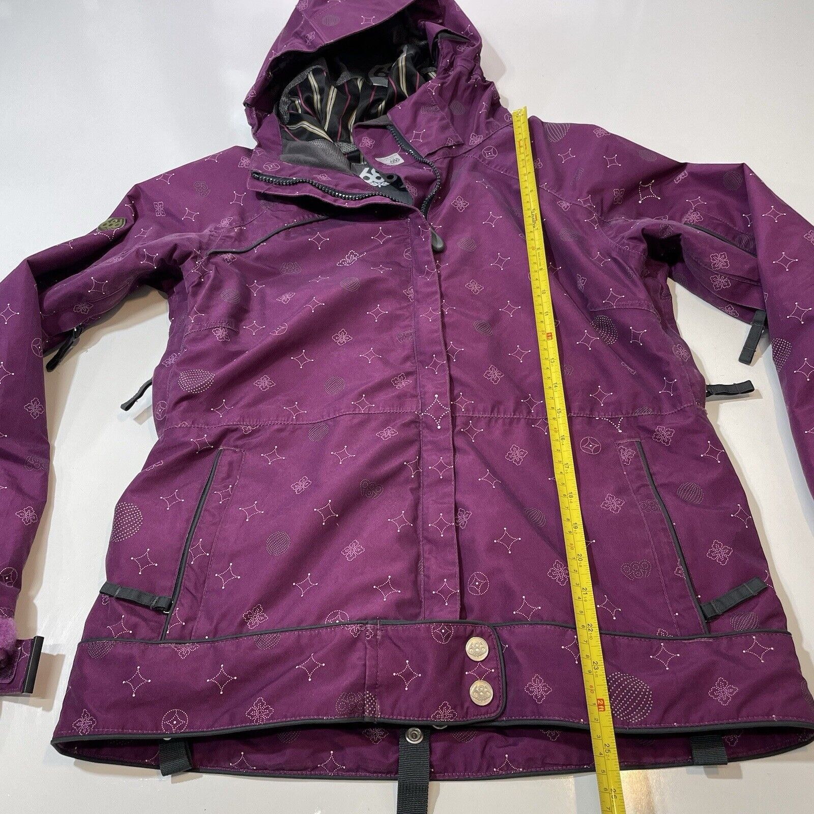 686 686 Athena Snowboard Ski Winter Jacket Plum Geometric XS Size XS / US 0-2 / IT 36-38 - 5 Thumbnail