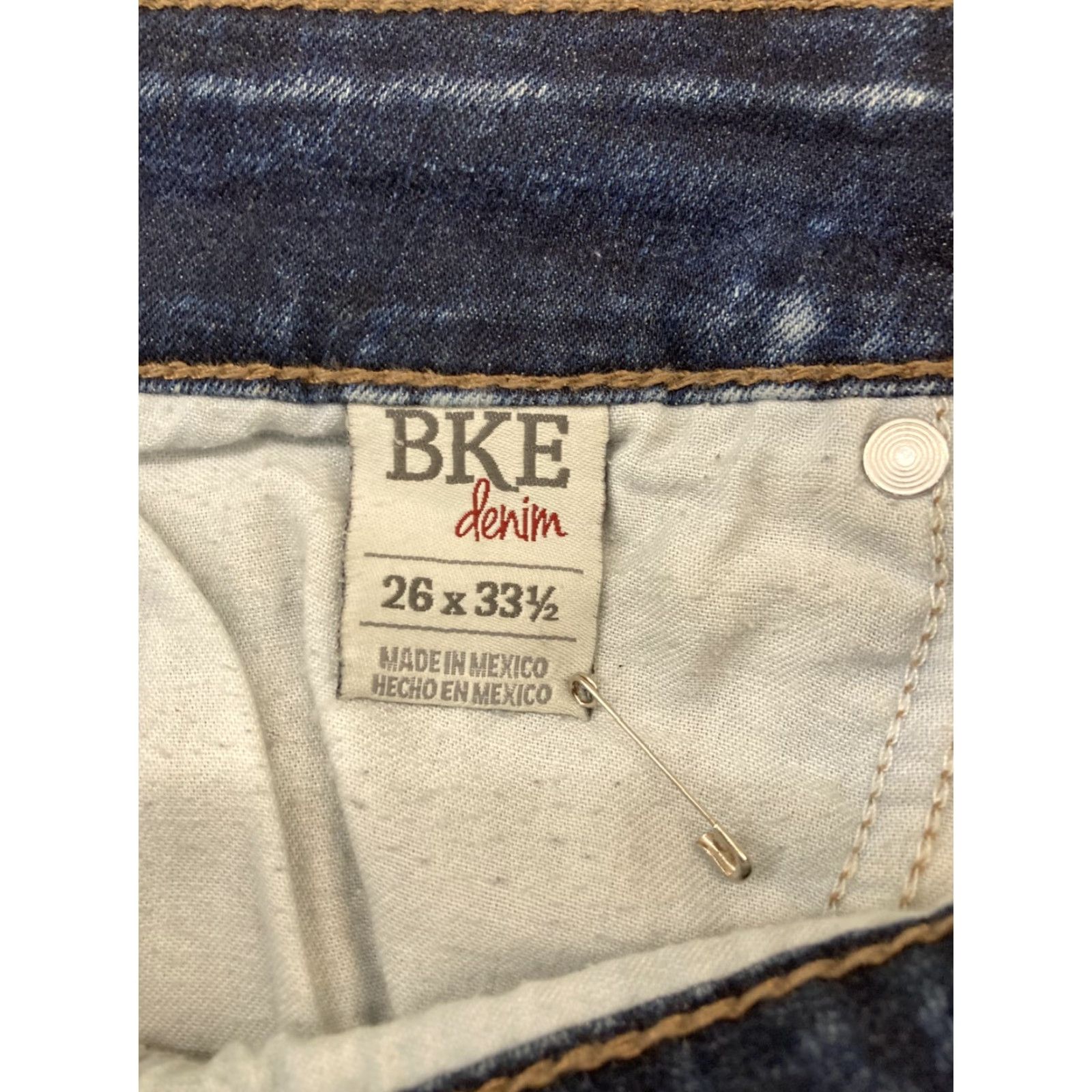 BKE BKE Denim Payton Jeans Womens 26 Skinny Denim Blue Acid Wash 5-Pocket Style Size 26" / US 2 / IT 38 - 3 Thumbnail