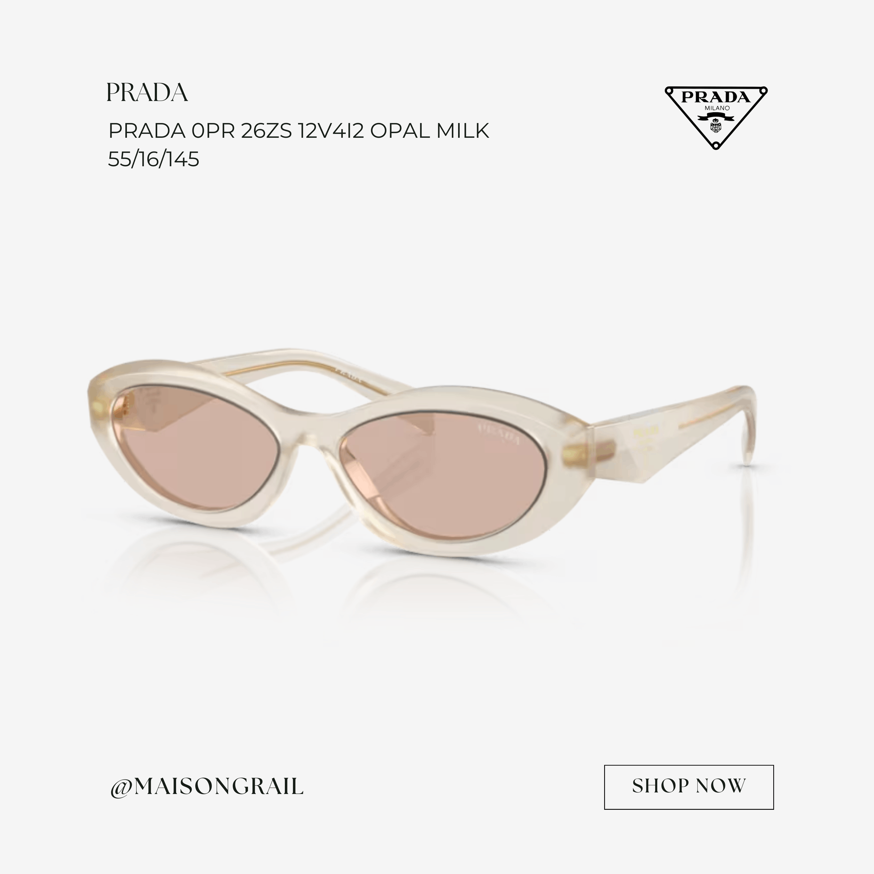Prada PRADA 0PR 26ZS 12V4I2 SUNGLASSES Size ONE SIZE - 1 Thumbnail