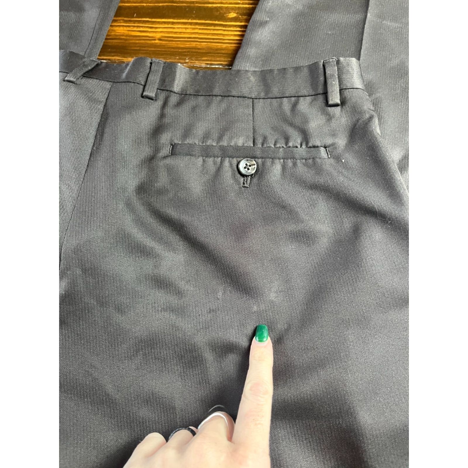 Liz Claiborne Claiborne Pants Men's Regular Dress Pants Flat Front Brown 34/32 Vintage No Size US 34 / EU 50 - 6 Thumbnail