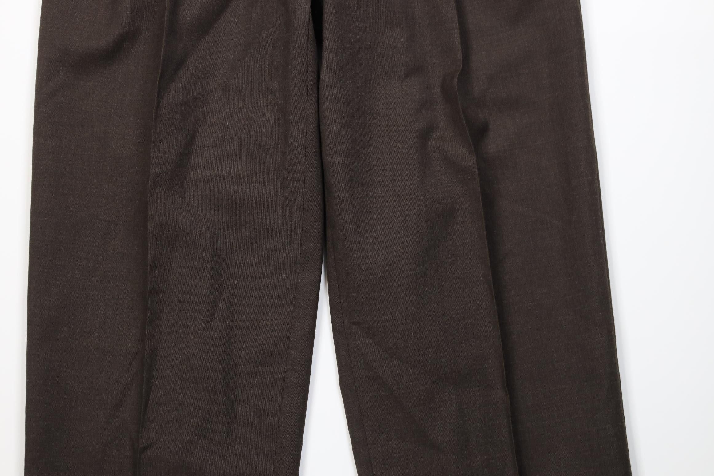 Vintage Vintage 90s Streetwear Knit Wide Leg Chino Pants Brown Size US 32 / EU 48 - 3 Thumbnail