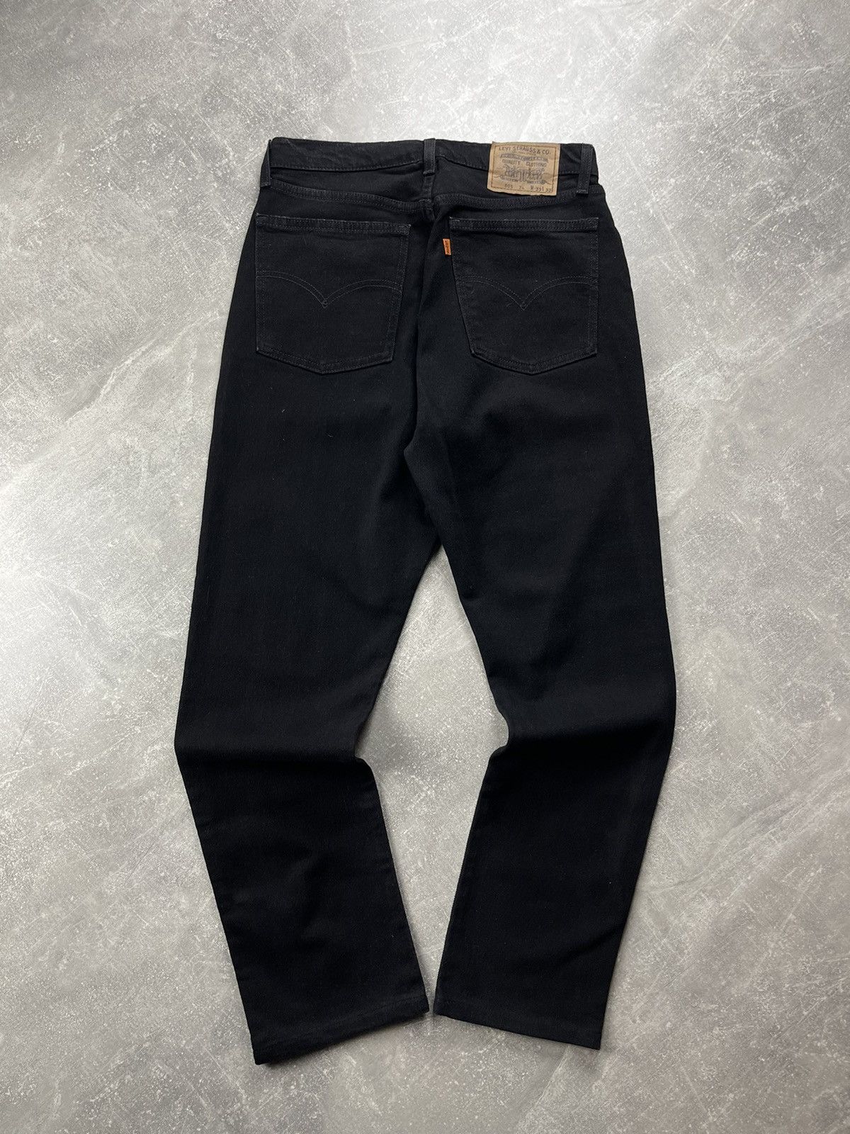 Levi's Levi’s 805 Vintage Orange Tab Black Denim Jeans Italy 1996 Size US 33 - 2 Thumbnail
