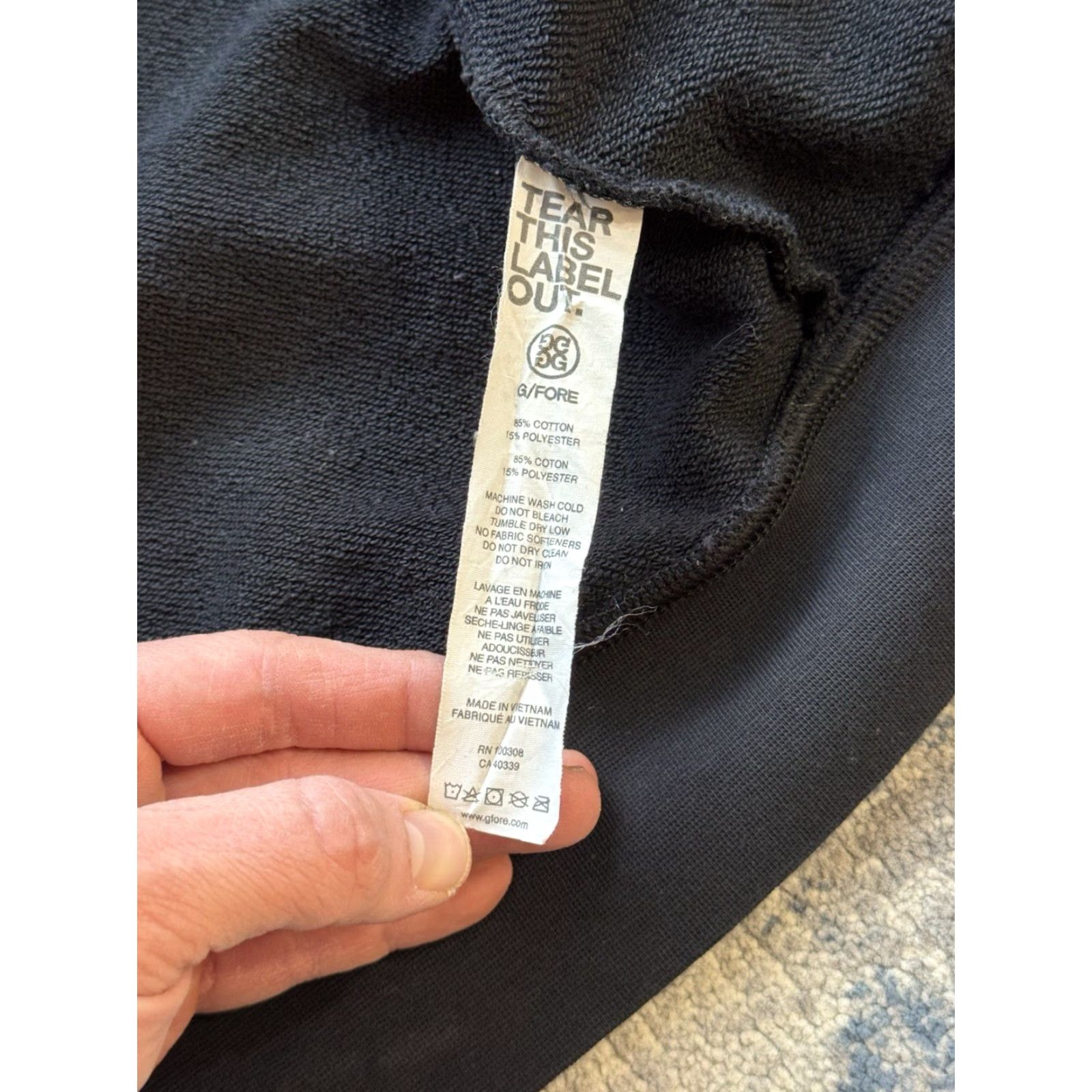 G/FORE G/FORE Men’s Skull Black Full Zip Hoodie Size Large Bellagio Golf Hoodie Mens Large Black Zip Embroidered Logo Pockets Size US L / EU 52-54 / 3 - 8 Thumbnail