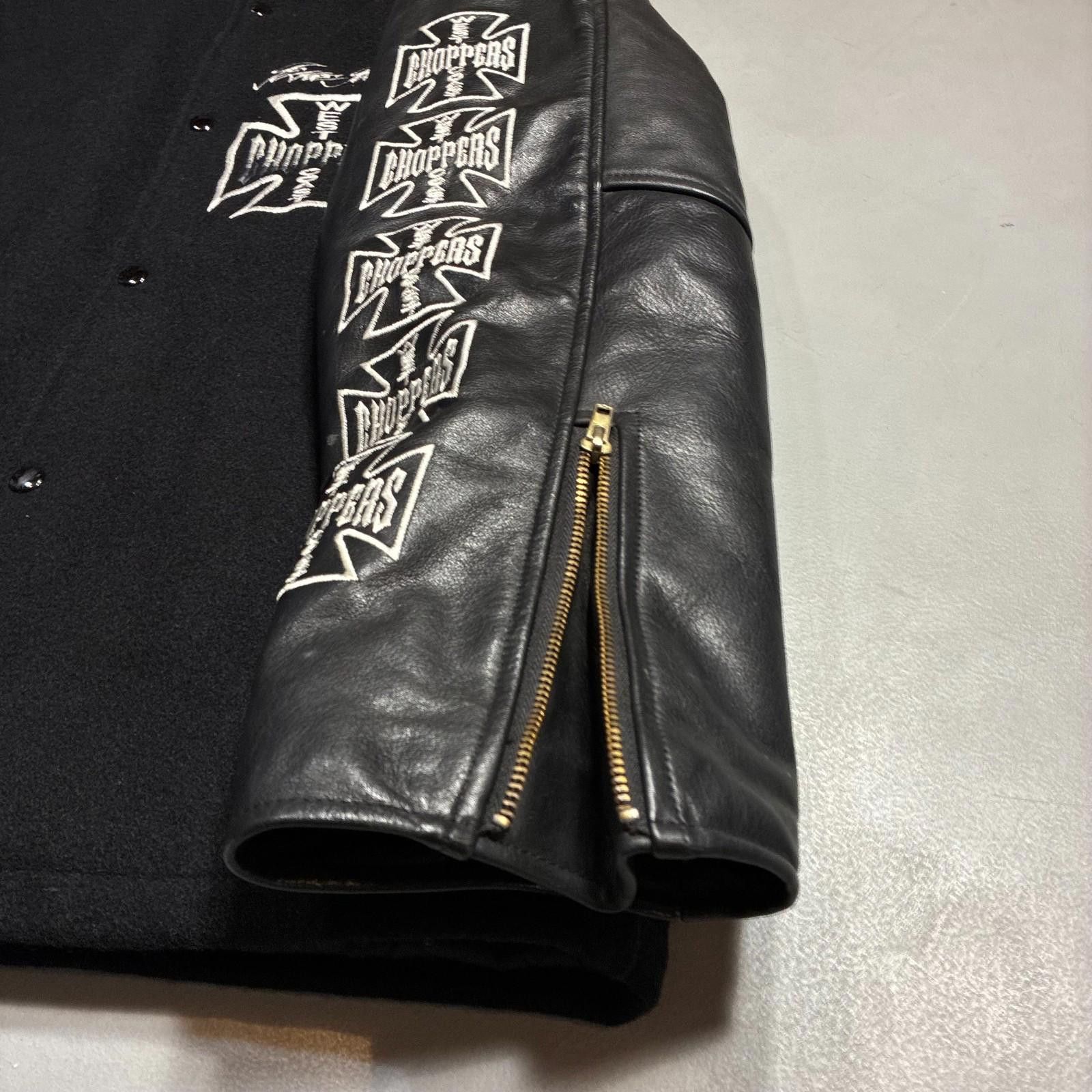 West Coast Choppers Vintage West Coast Choppers Wool & Leather Moto Jacket Size US M / EU 48-50 / 2 - 7 Thumbnail