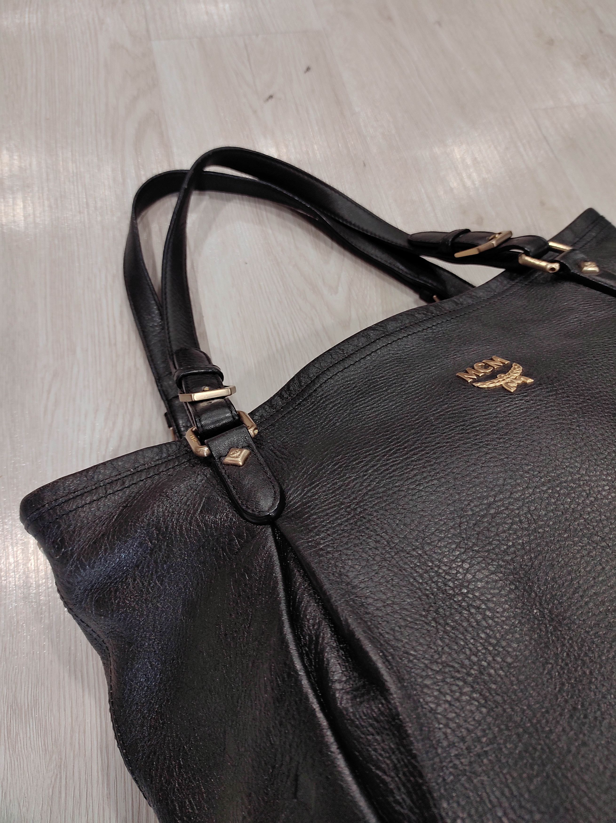 MCM Mcm Leather Satchel Visetos Tote Bag Size ONE SIZE - 4 Thumbnail