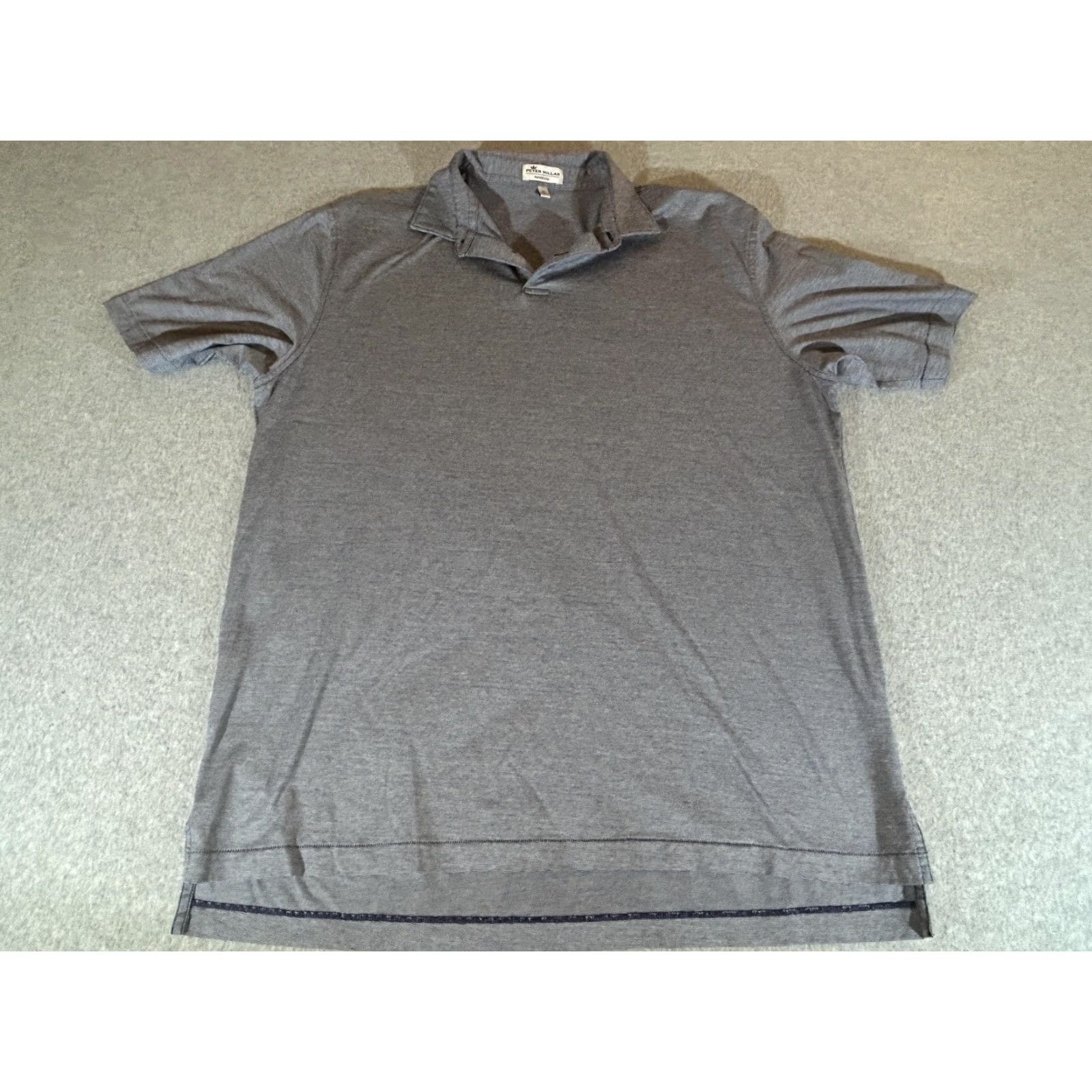 Peter Millar Peter Millar Polo Shirt Mens XL Gray Stripe Nanoluxe Cotton Golf Performance Polo Shirt Size US XL / EU 56 / 4 - 2 Thumbnail