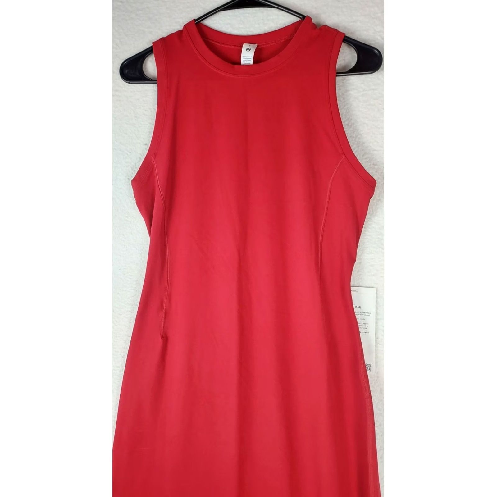 Lululemon Lululemon All Aligned Midi Dress Womens 6 Red Nulu Sleeveless NWT Size M / US 6-8 / IT 42-44 - 3 Thumbnail