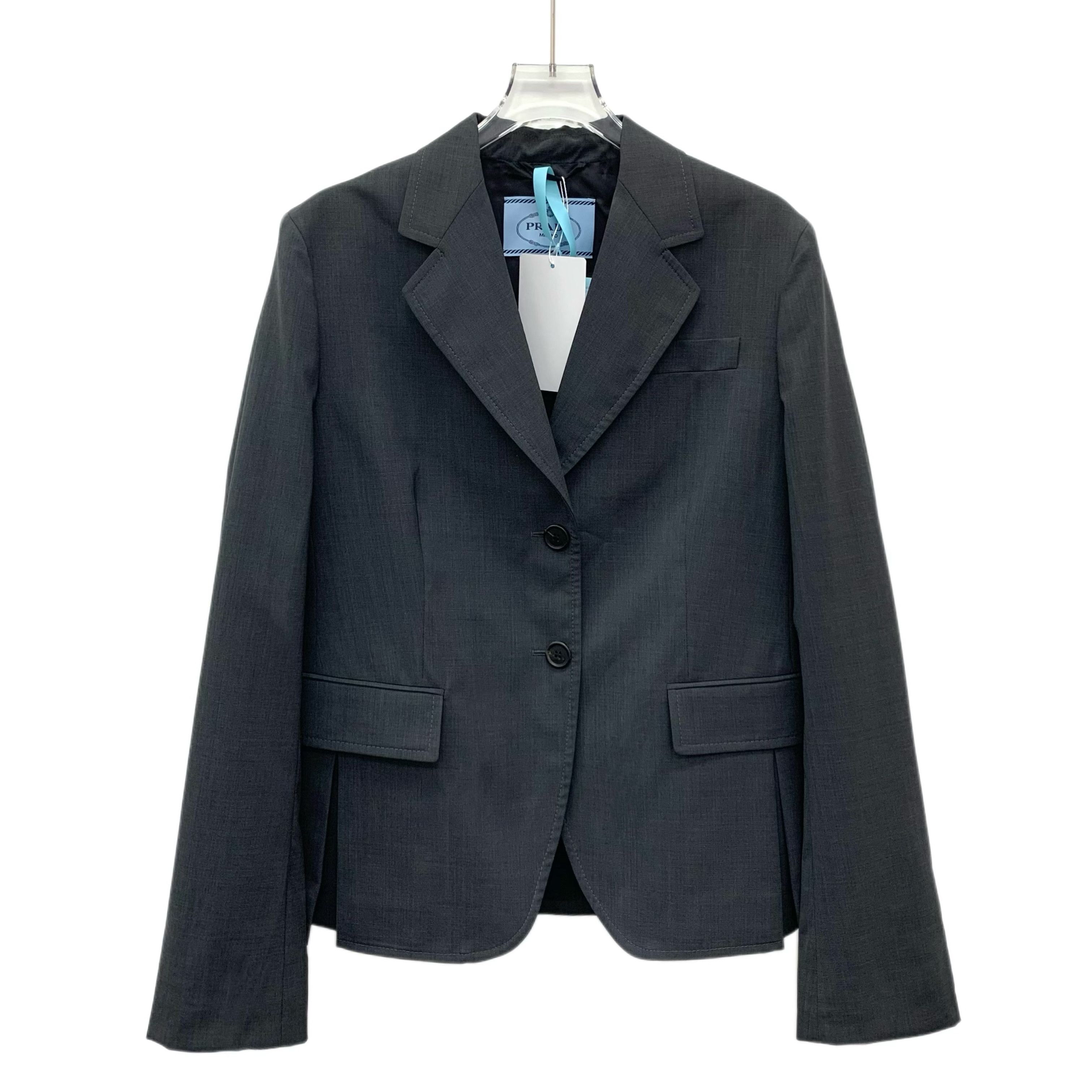 Prada Prada Dark Grey Wool Blazer (Size 44) Size 44R - 1 Thumbnail