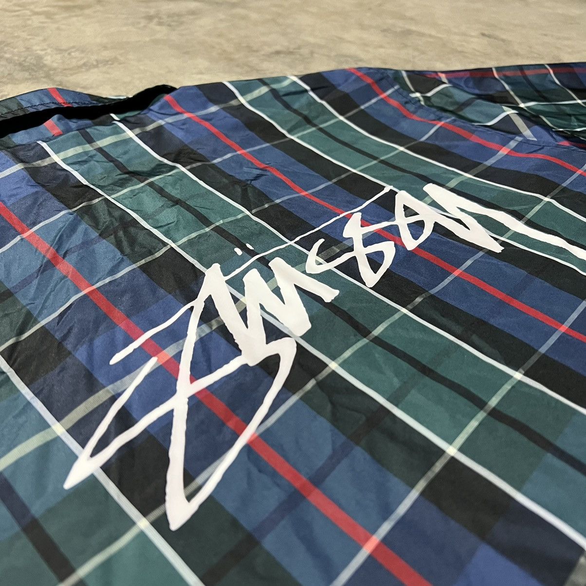 Hypebeast × Stussy Stussy Streetwear Plaid Windbreaker Jacket Size US L / EU 52-54 / 3 - 3 Thumbnail
