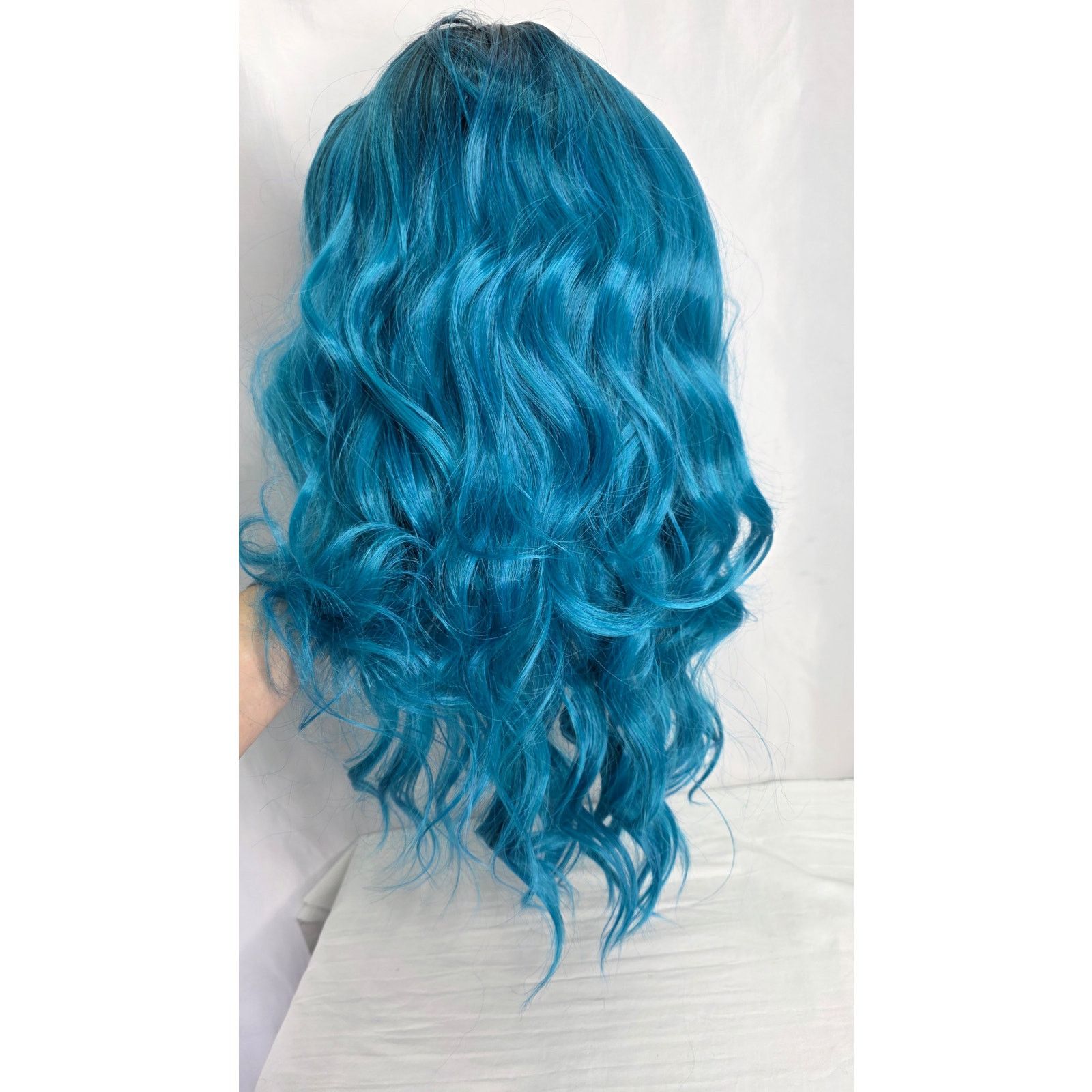 Other Long Ombre Turquoise Wavy Wig 26" Middle Part Size ONE SIZE - 4 Thumbnail