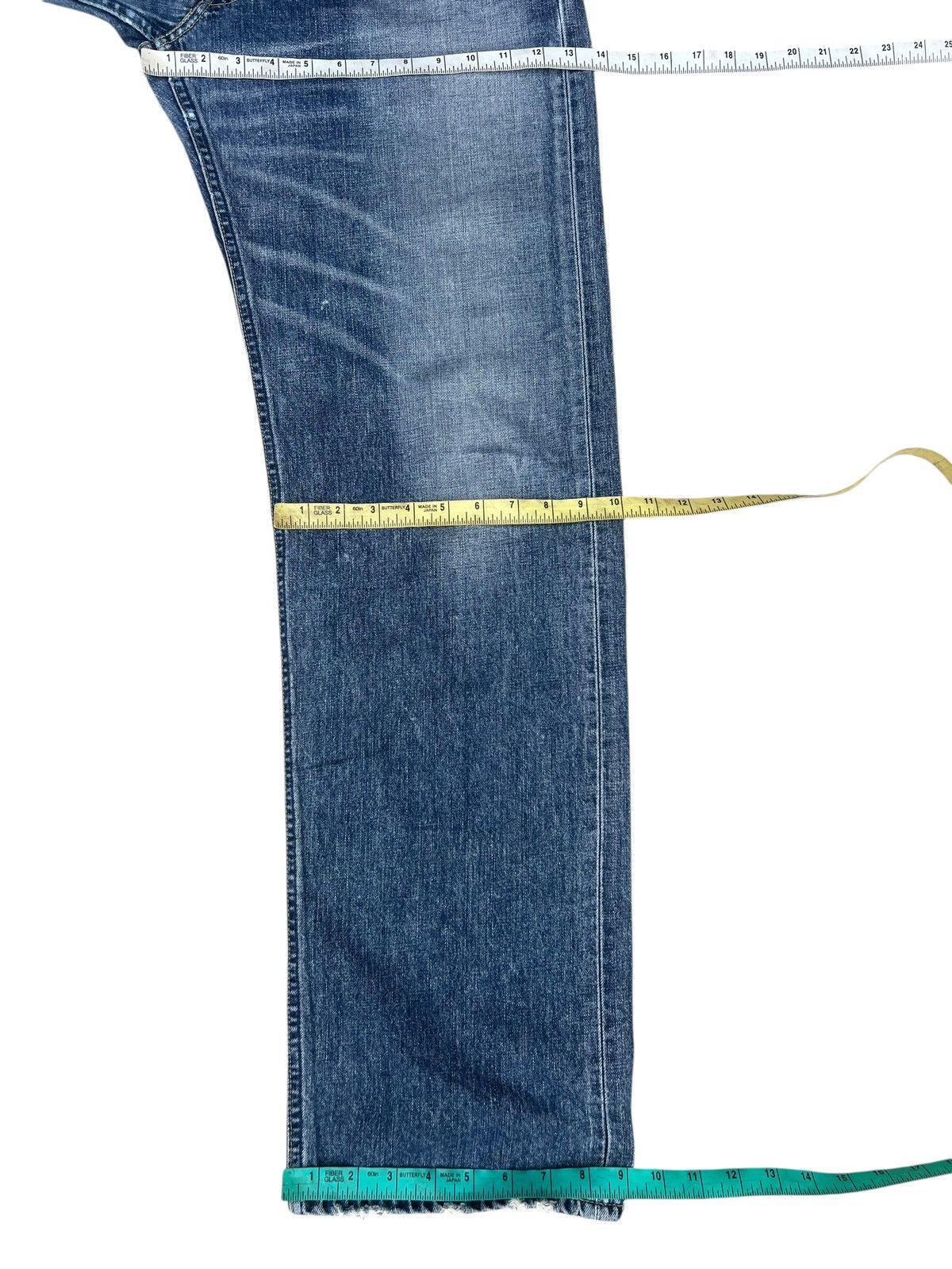 Levi's 2006 Levi’s 503 Leather Patch Distressed Faded Denim Jeans Size US 34 / EU 50 - 3 Thumbnail