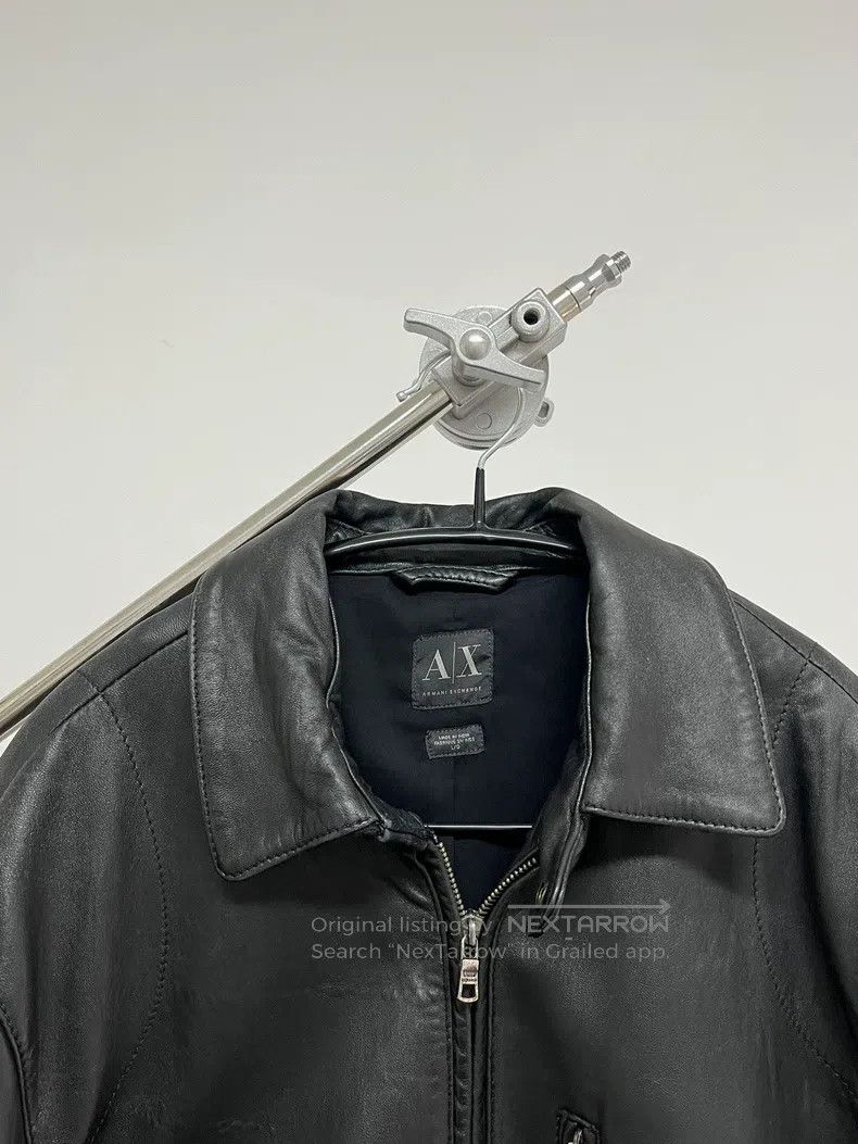 Armani Armani Cowhide and Wool Blended Leather Jacket Size US XL / EU 56 / 4 - 3 Thumbnail