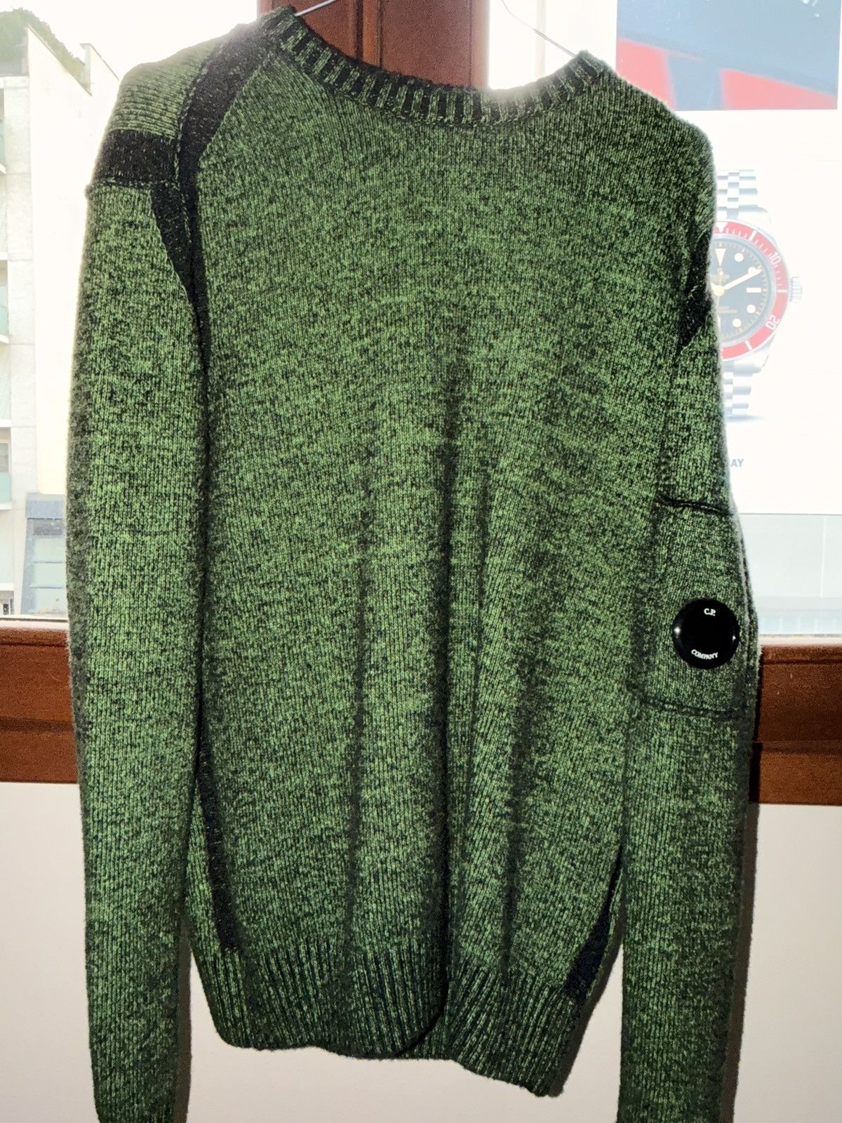 C.P. Company C.P. Company Lens Crewneck Sweater Green Camouflage Size US S / EU 44-46 / 1 - 9 Thumbnail