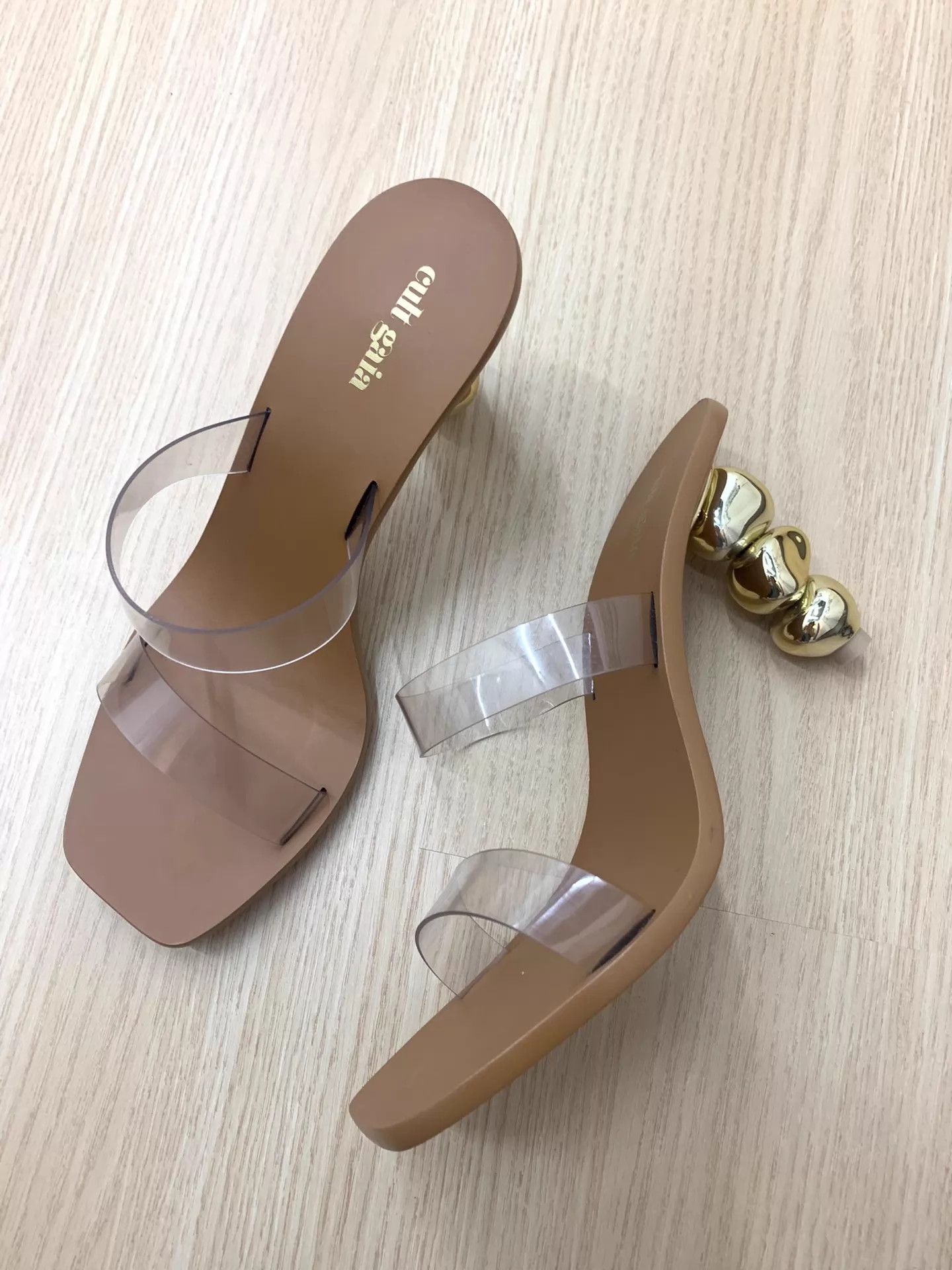 Cult Gaia Cult Gaia Gold Ball High Heel Slides 40 New Size US 9.5 / IT 39.5 - 2 Thumbnail
