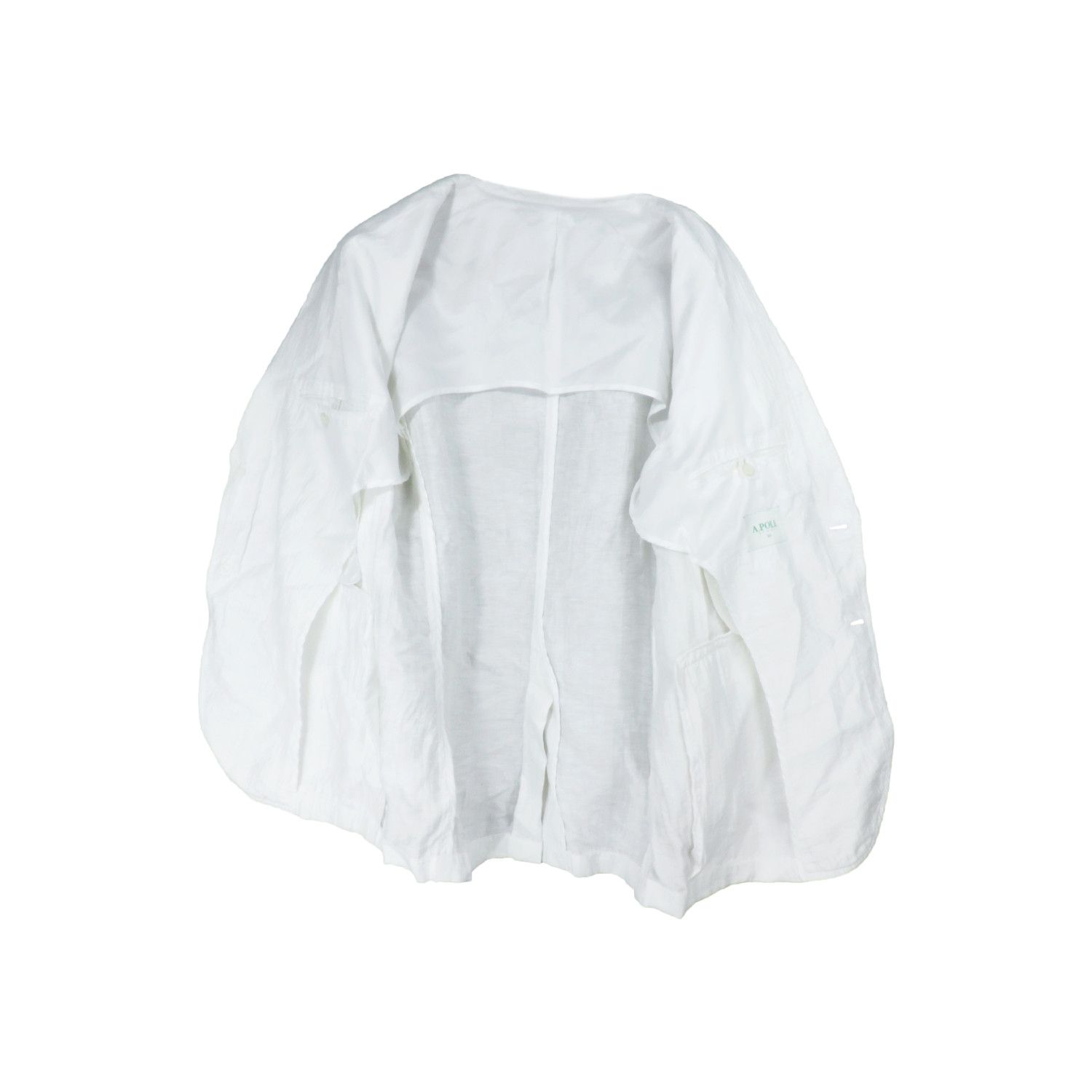 Japanese Brand A.POLE STORY WHITE BLAZER Size 40R - 3 Thumbnail
