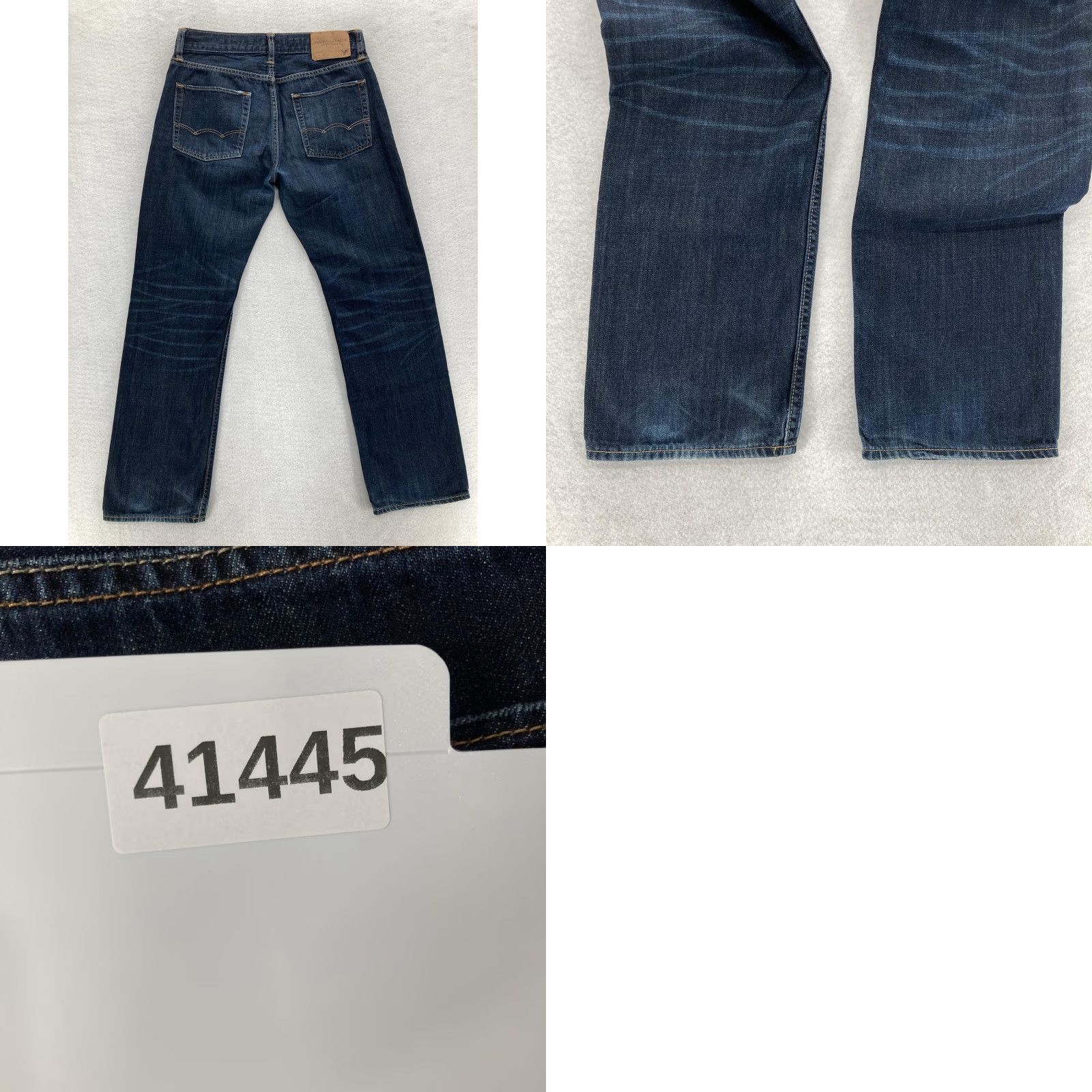 American Eagle Outfitters AMERICAN EAGLE Jeans Men 29x30 Blue Dark Wash Original Straight Leg Size US 29 - 9 Thumbnail