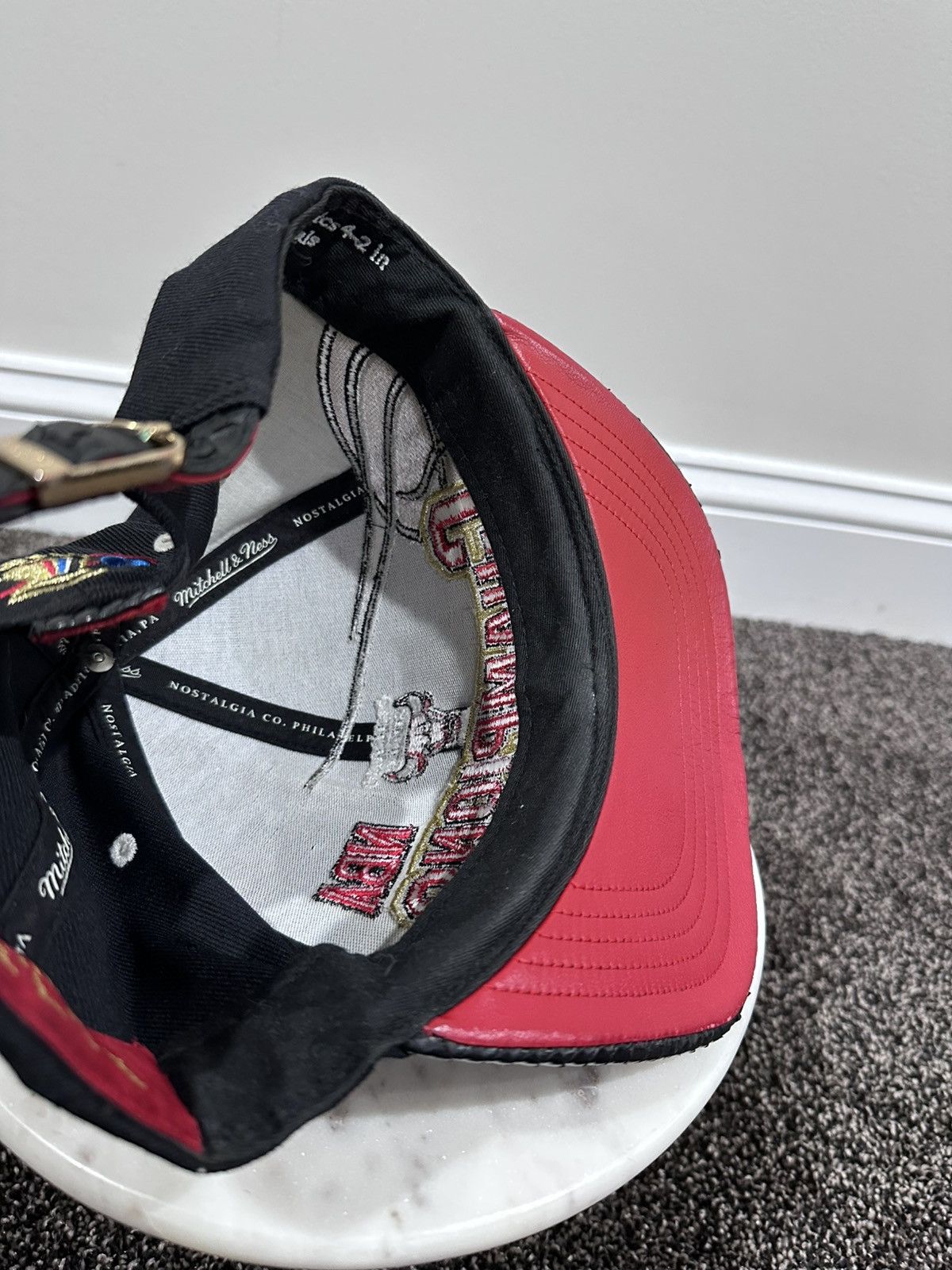 Just Don × Mitchell & Ness × Rsvp Gallery Just Don x Mitchell & Ness NBA Chicago Bulls ‘96 Black Hat Size ONE SIZE - 8 Thumbnail