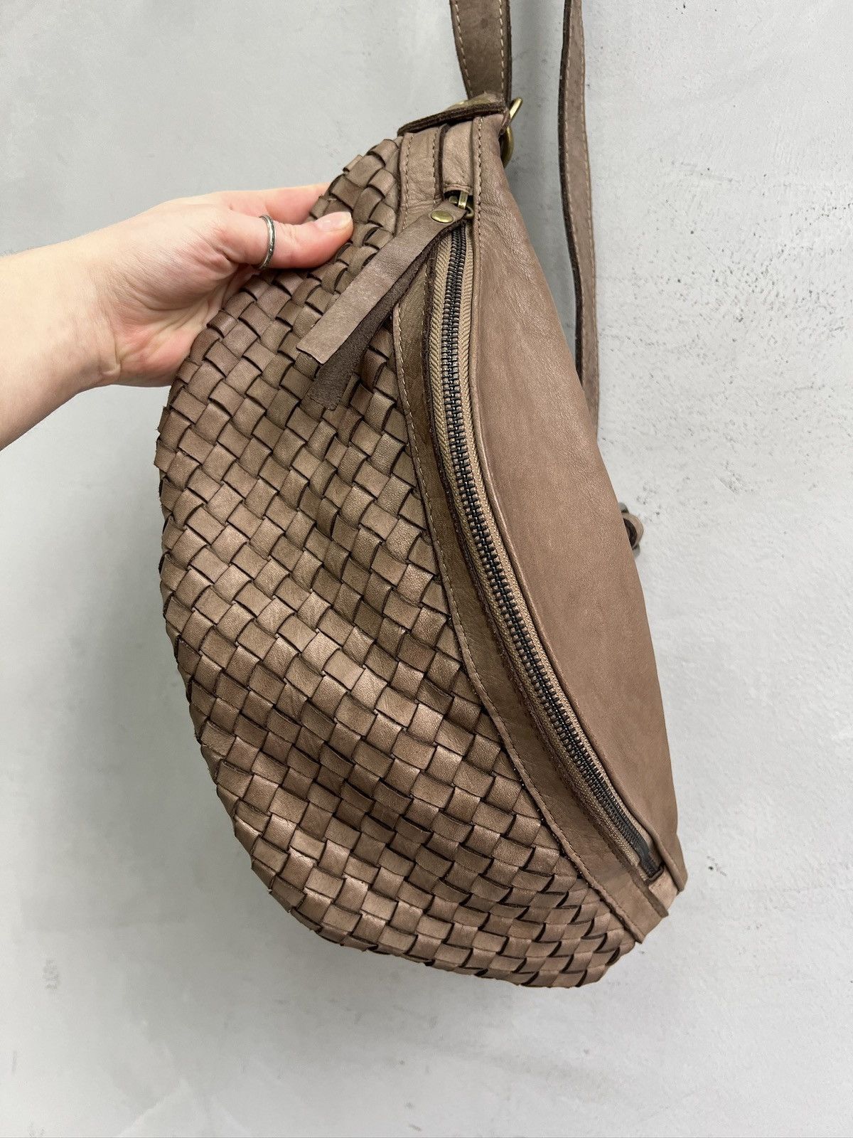 KMRii Avant garde waist bag leather brown kmrii style y2k Size ONE SIZE - 5 Thumbnail
