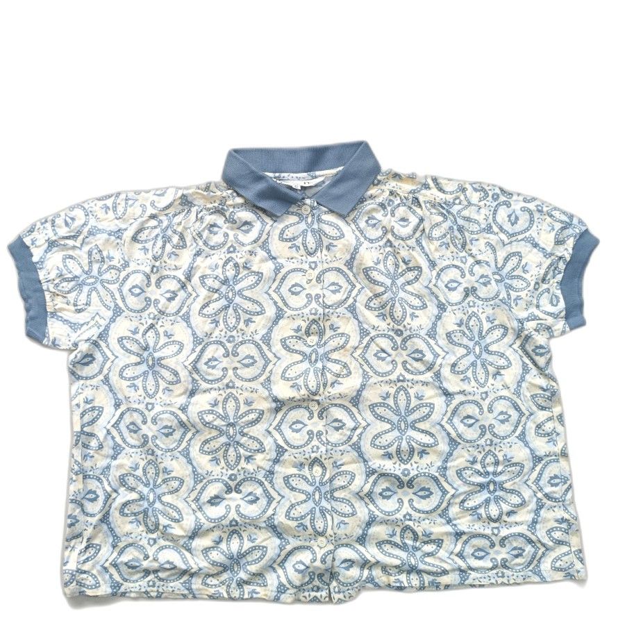 Christian Dior Monsieur × Dior × Vintage Christian Dior Sports paisley fullbutton polo shirt boxy fit Size S / US 4 / IT 40 - 1 Thumbnail