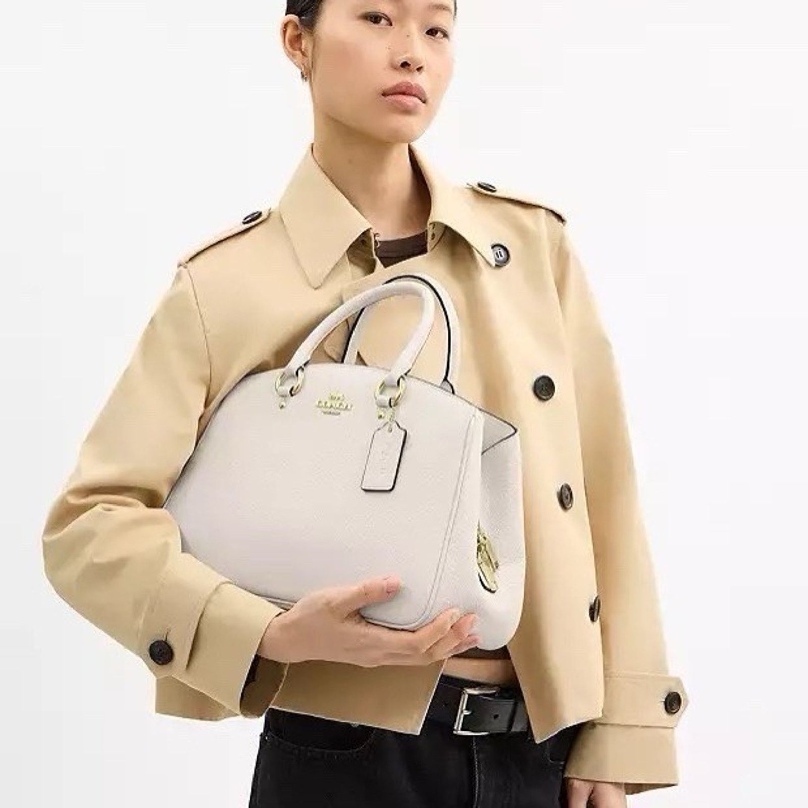 Coach NWT Coach Savannah Leather Carryall Satchel Bag CAL56 Size ONE SIZE - 7 Thumbnail