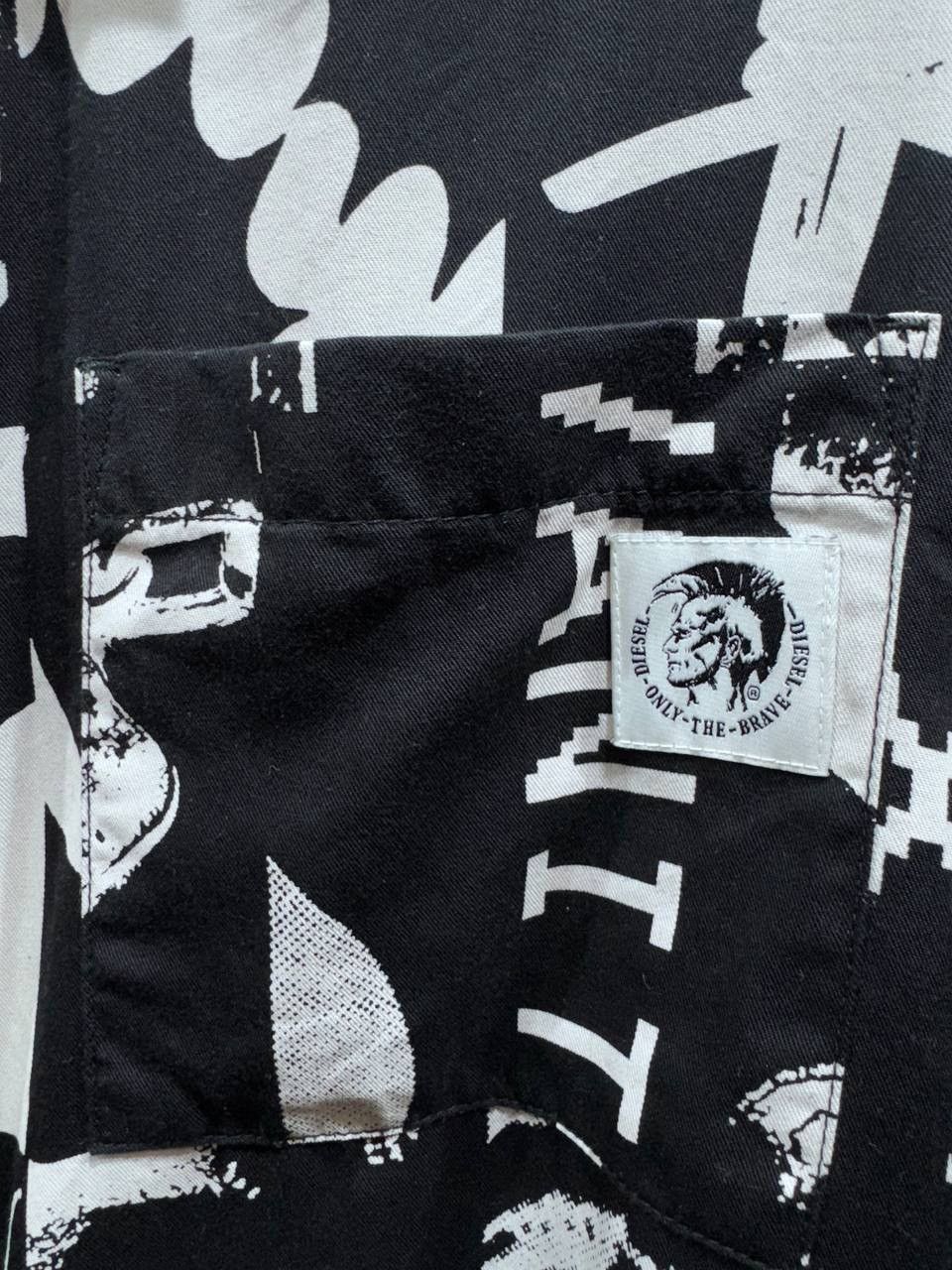 Diesel Diesel S-Krutz Allover Graphic Print Zip Pocket Shirt Jacket Size US L / EU 52-54 / 3 - 6 Thumbnail
