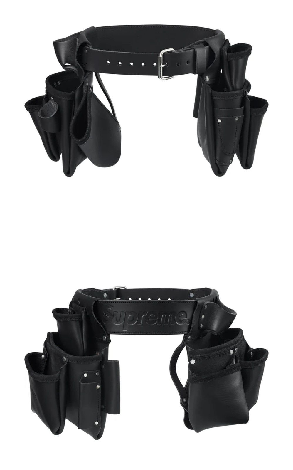 Supreme occidental leather tool belt black large