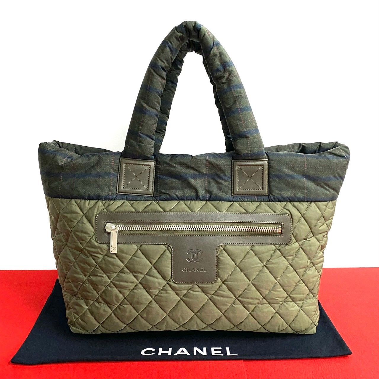 Chanel Chanel Coco Cocoon Nylon Tote Bag Others Tote Bag in Green, Women's