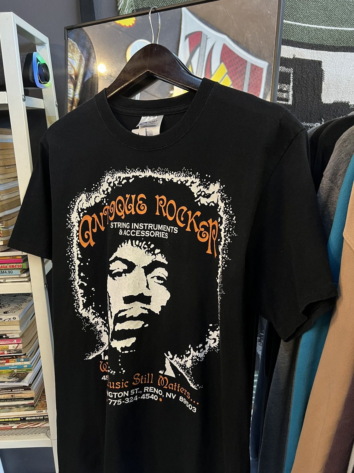 Jimi Hendrix Vintage Jimi Hendrix Antique Rocker Size US M / EU 48-50 / 2 - 2 Thumbnail