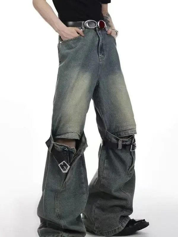 Designer × Japanese Brand Streetwear Designer Hip Hop Loose Casual Pants Size US 31 - 4 Thumbnail