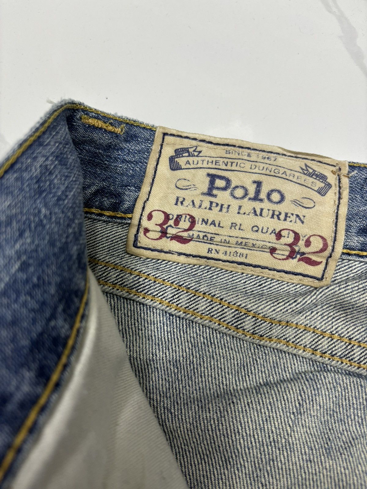 Polo Ralph Lauren POLO RALPH LAUREN DISTRESSED DENIM JEANS Size US 33 - 9 Thumbnail