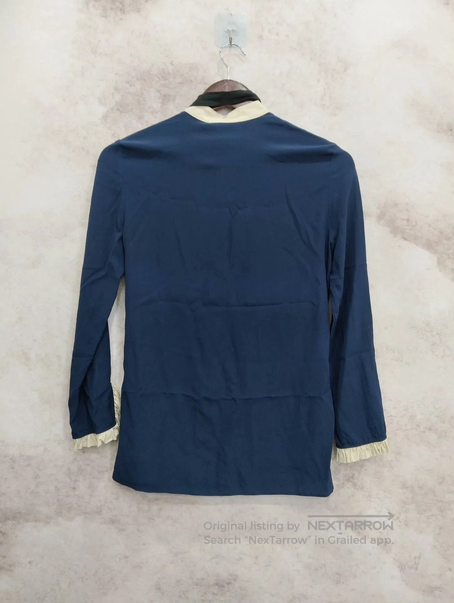 Gucci Blue Button-Up Shirt.