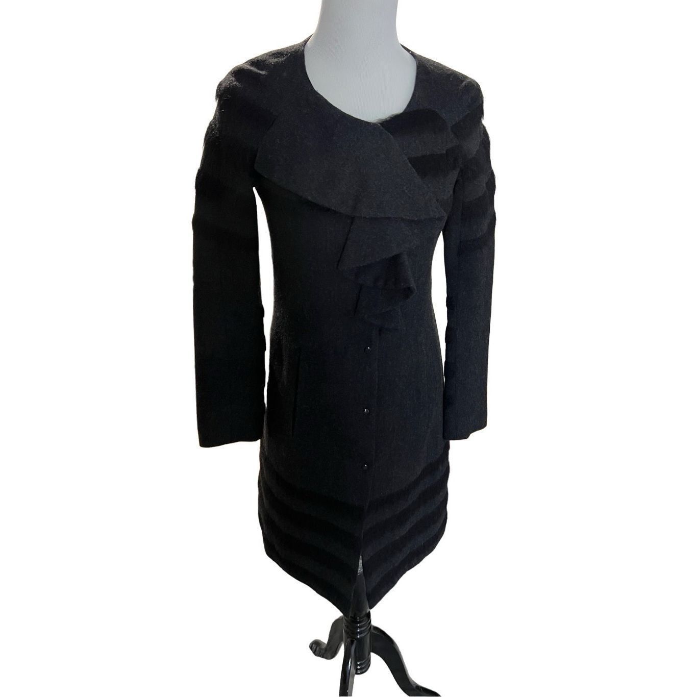 Other Poleci black coat jacket wool blend size 2 Size XS / US 0-2 / IT 36-38 - 1 Thumbnail