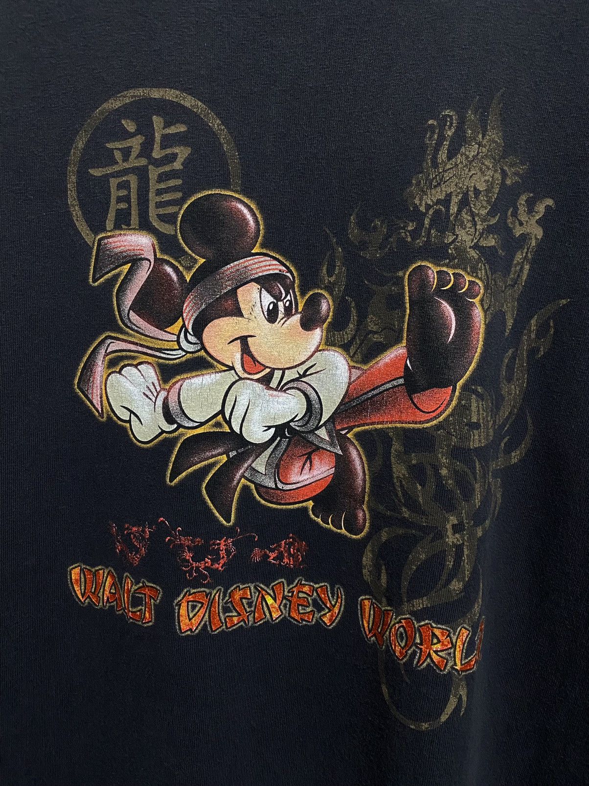 Disney × Mickey Mouse × Vintage 2000's Mickey Mouse Disneyland - Katate Kid T-Shirt Size US M / EU 48-50 / 2 - 4 Thumbnail