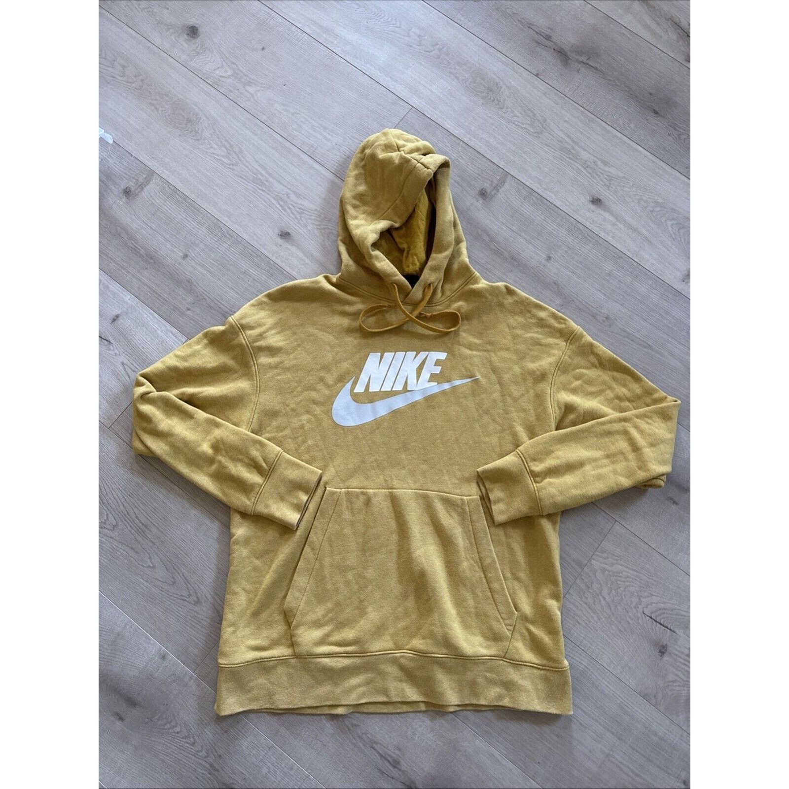 Nike Nike Unisex L In Men’s Yellow Center Swoosh Hoodie Size US L / EU 52-54 / 3 - 2 Thumbnail