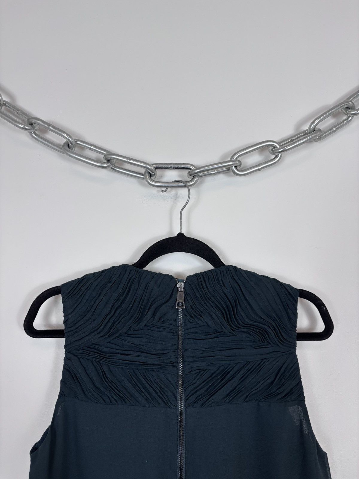 Burberry Burberry Women’s Elegant Sleeveless Ruched Chiffon Dress Size L / US 10 / IT 46 - 11 Thumbnail