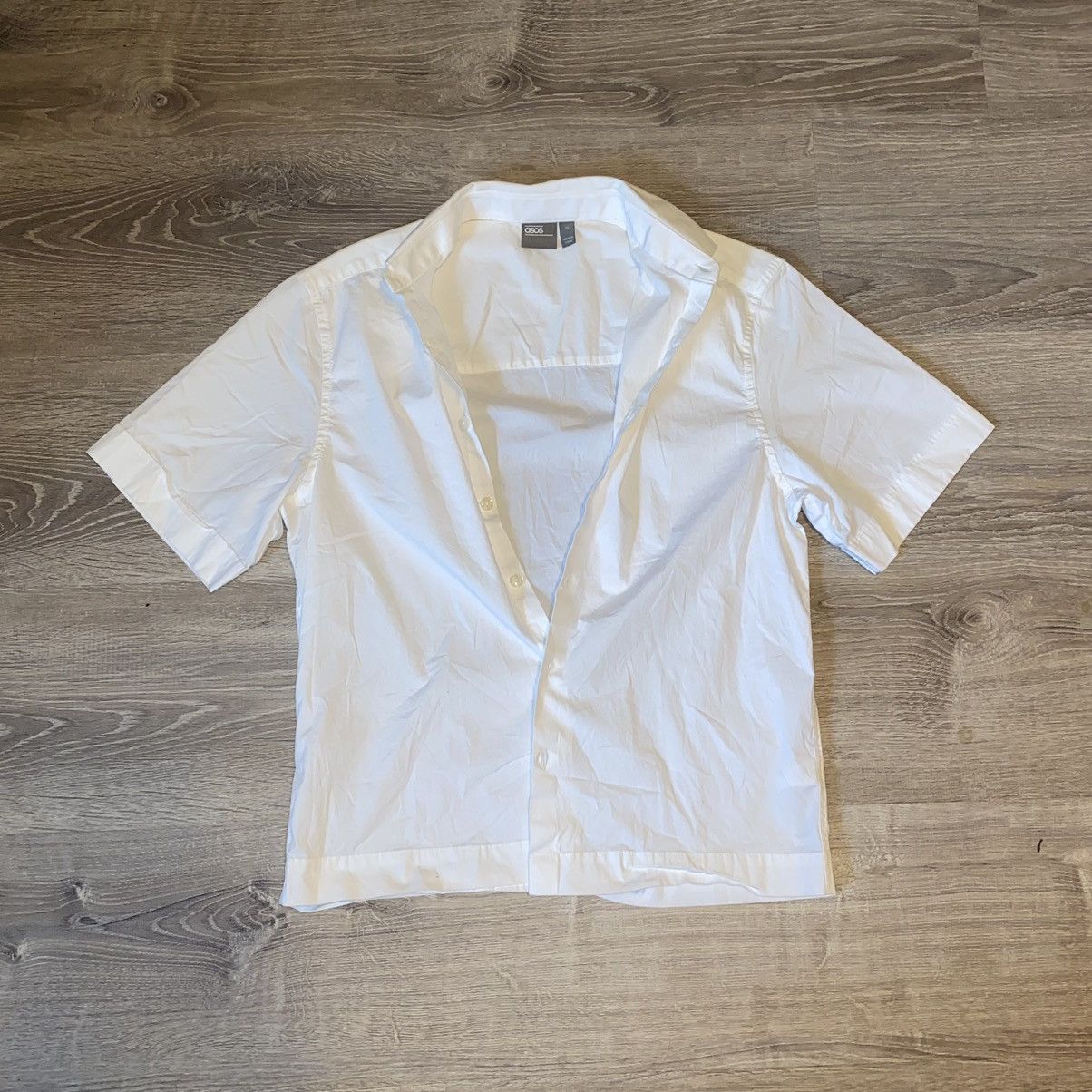 Asos ASOS Boxy Relaxed Shirt In White Size US S / EU 44-46 / 1 - 2 Thumbnail