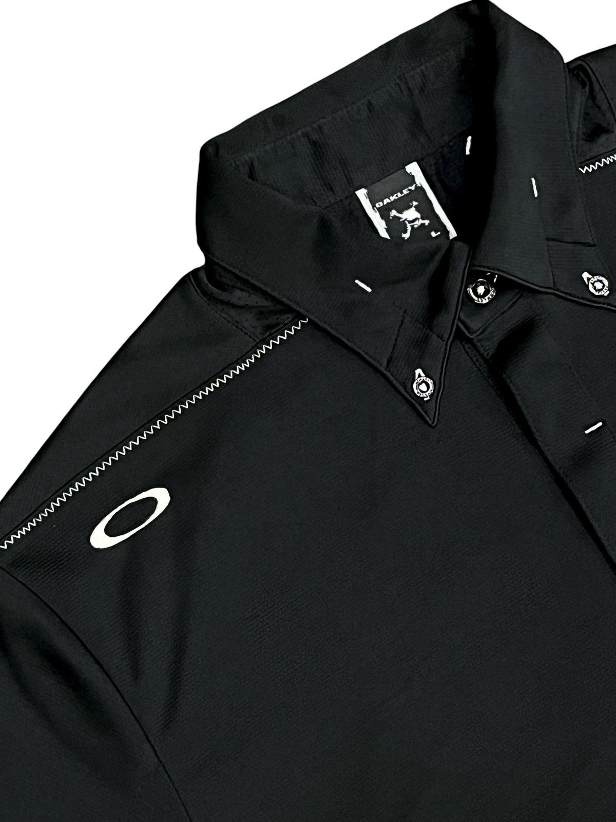 Oakley Vintage Oakley Skull Dri-Fit Multi-Zip Polo Shirt S~M (USA) Size US S / EU 44-46 / 1 - 5 Thumbnail