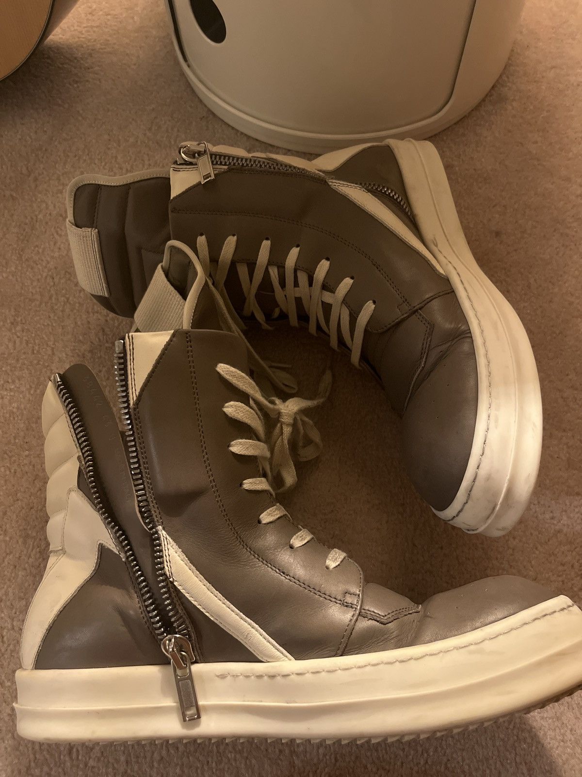 Rick Owens Rick Owens Geobasket Dust Milk EU43 | Grailed