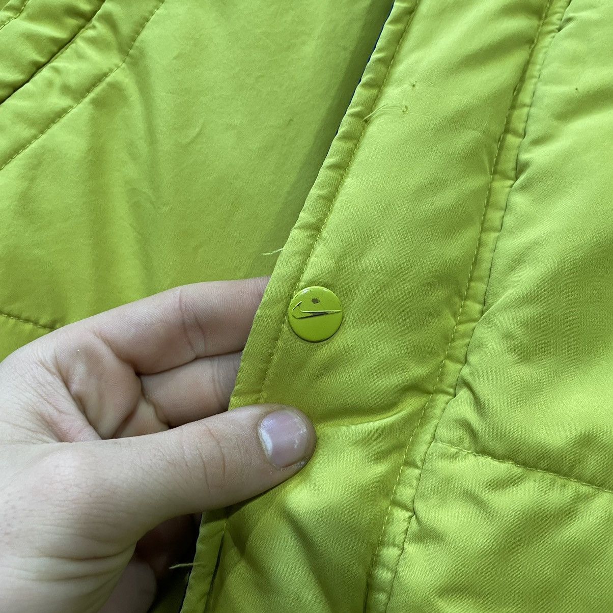 Nike × Vintage Nike 90s down jacket puffer Bomber big swoosh center tn acg Size US S / EU 44-46 / 1 - 4 Thumbnail