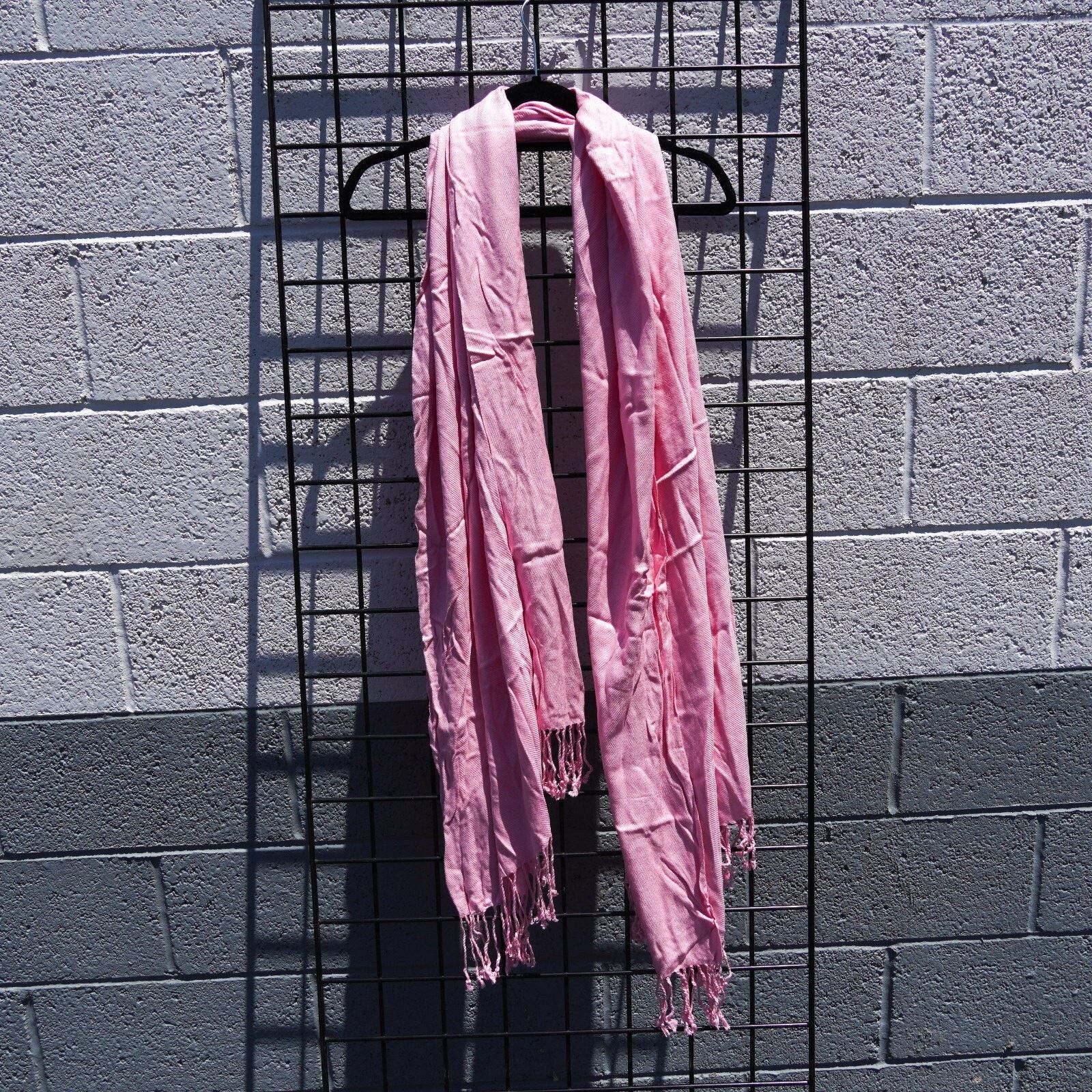 Other Pink Tassel Pashmina Scarf Shawl Soft Scarves Bandana 75”x28 Size ONE SIZE - 1 Thumbnail
