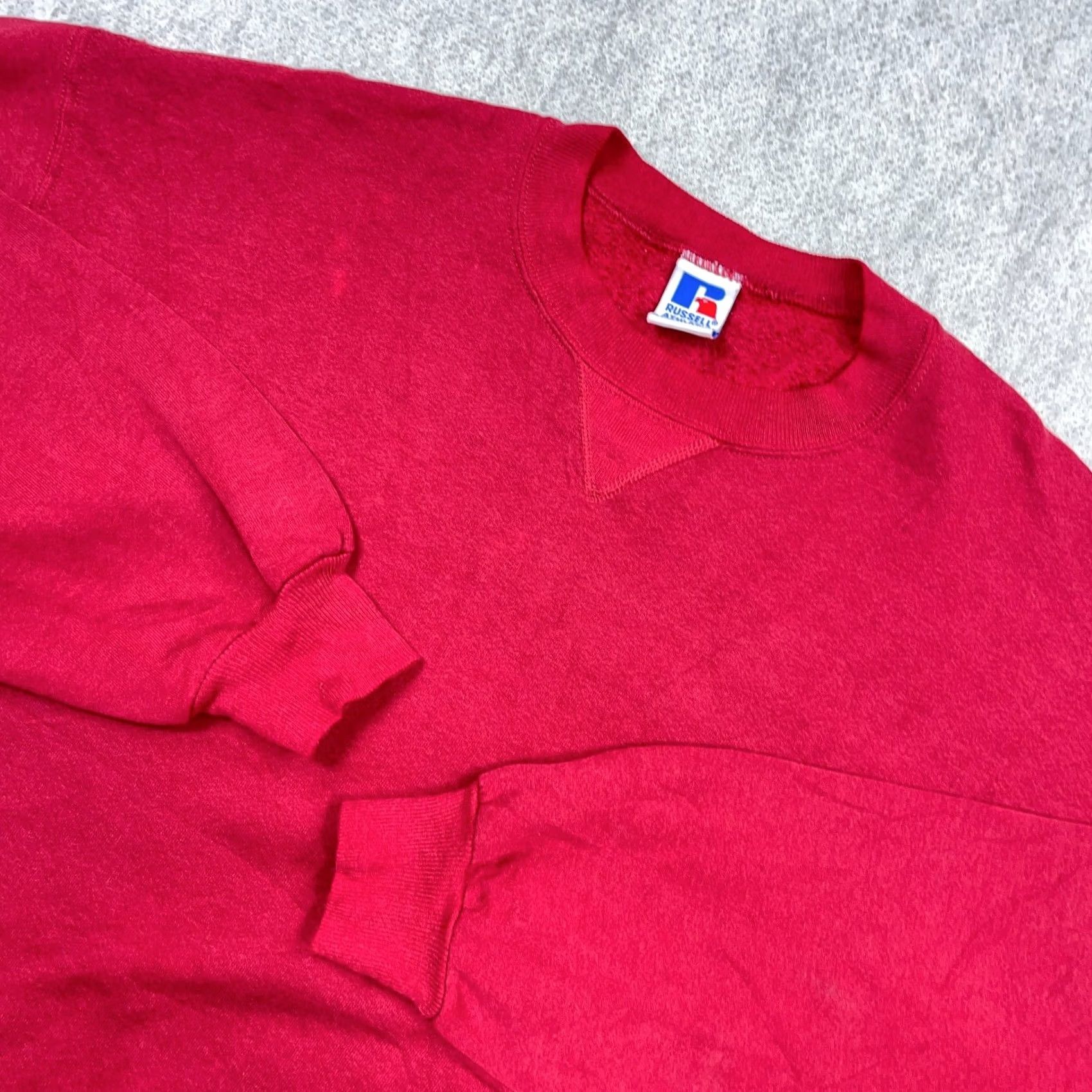 Russell Athletic Vintage Russell Sweatshirt Men Large Red Crewneck Sweater Blank 90s Made USA A99 Size US L / EU 52-54 / 3 - 2 Thumbnail